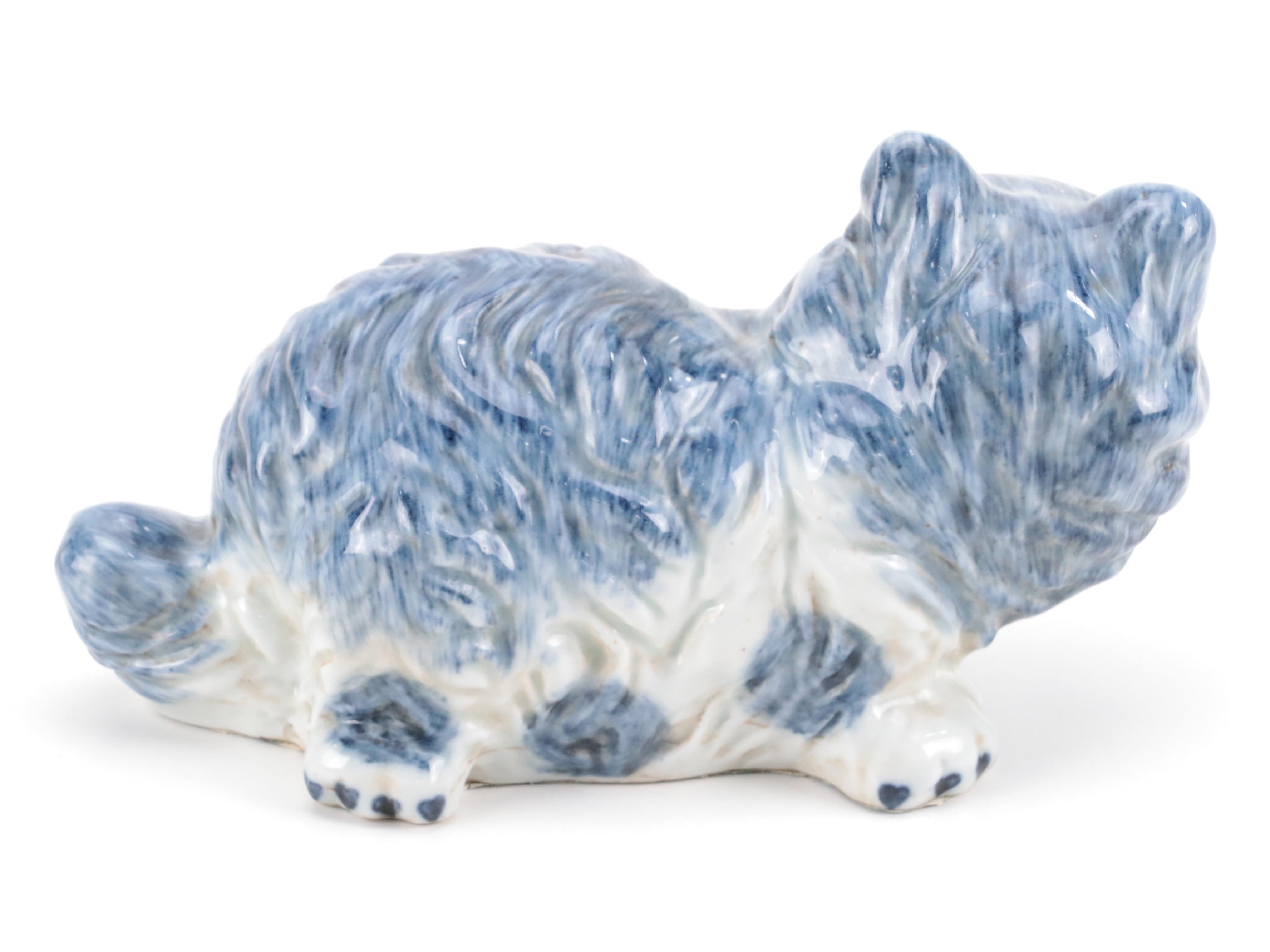 Bing & Grondahl Porcelain Siamese Cat Figurine with Other Glass and Ceramic Cats