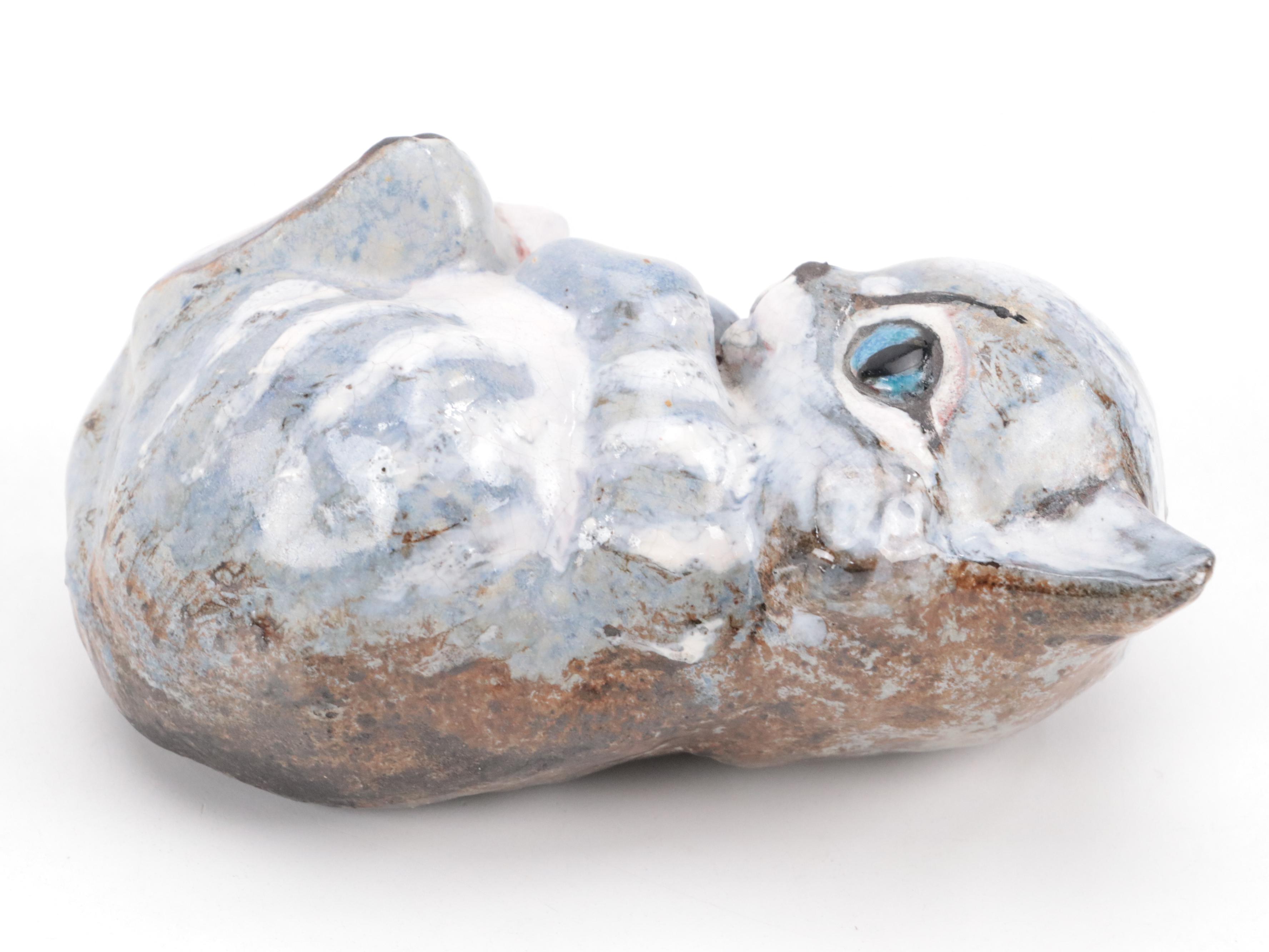 Bing & Grondahl Porcelain Siamese Cat Figurine with Other Glass and Ceramic Cats