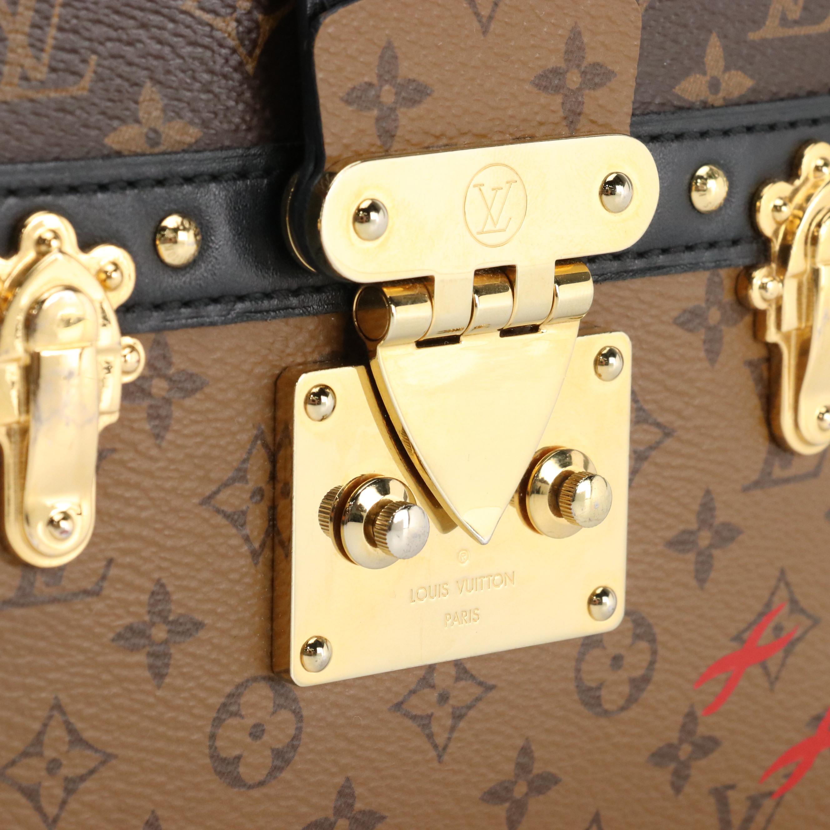 Louis Vuitton Convertible Trunk Clutch in Monogram Reverse Canvas and Leather