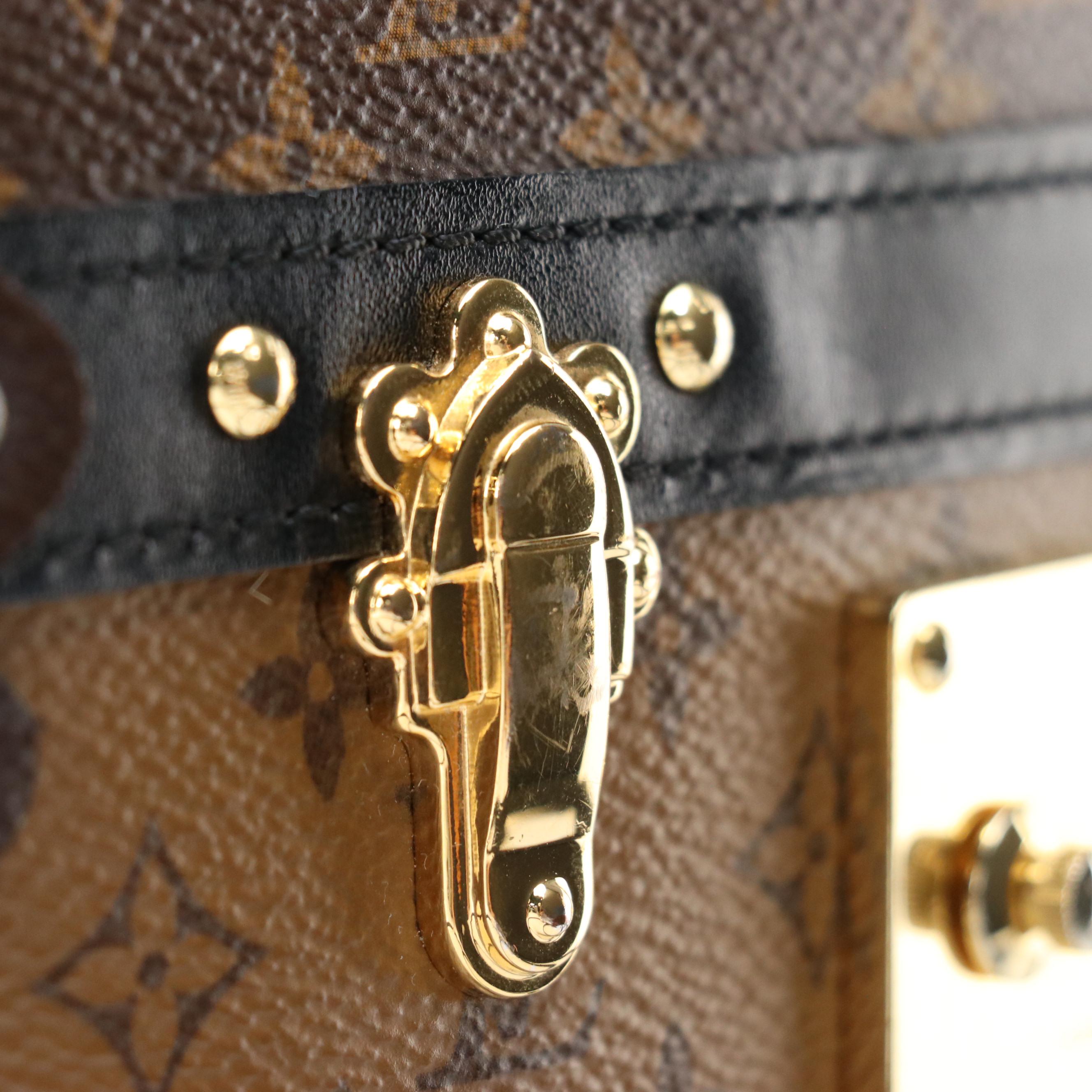 Louis Vuitton Convertible Trunk Clutch in Monogram Reverse Canvas and Leather