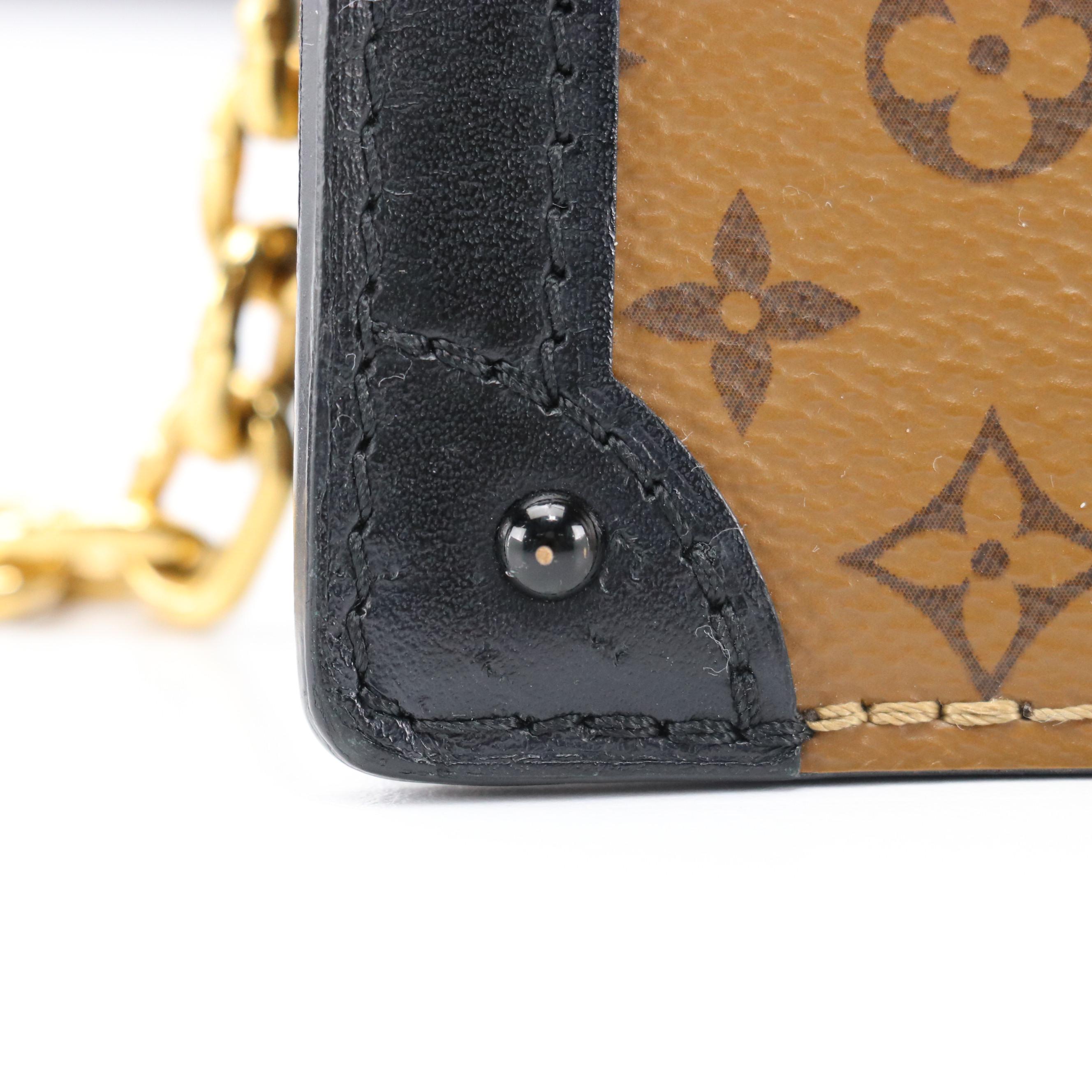Louis Vuitton Convertible Trunk Clutch in Monogram Reverse Canvas and Leather