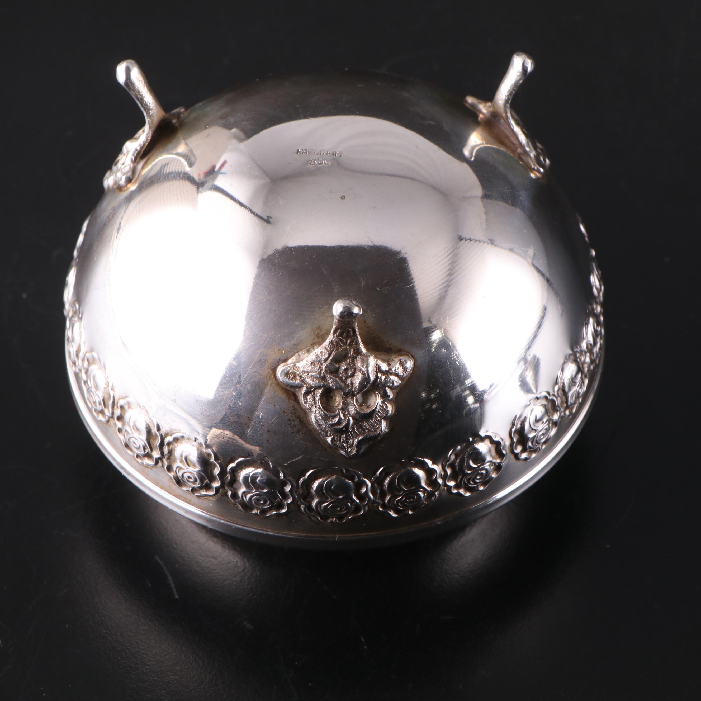 Hazorfim 900 Silver Etrog Box