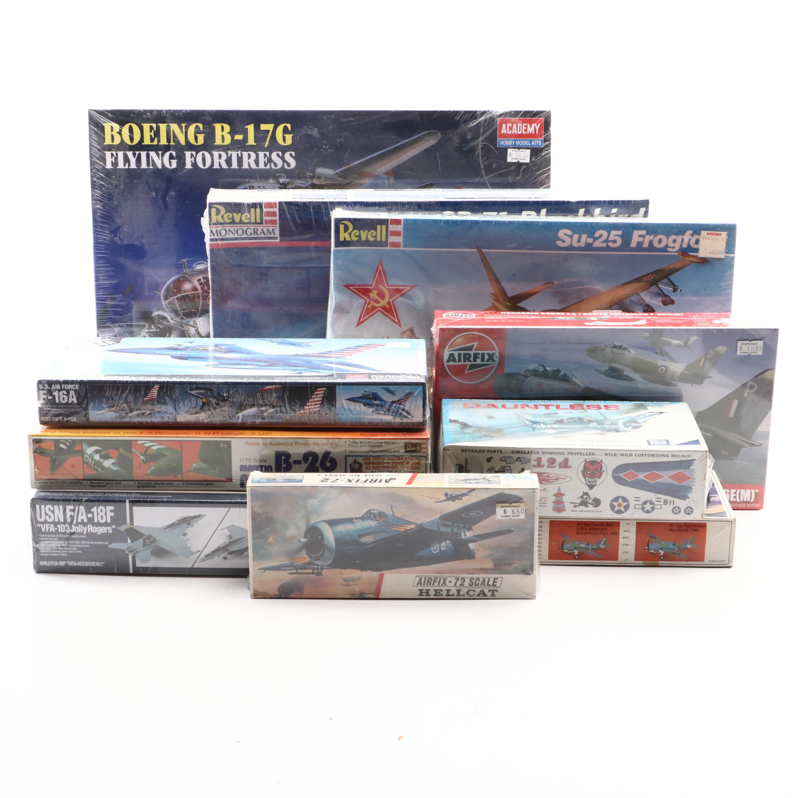 Hellcat, Boeing B-17G, Dauntless and More Model Airplane Kits