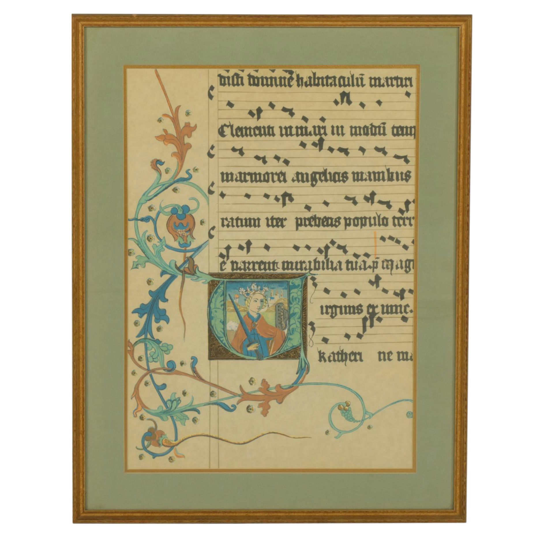 Illuminated Psalter Style Print