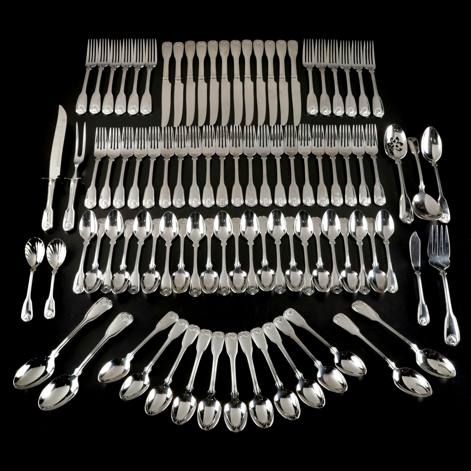 Reed & Barton "Colonial Shell II" Stainless Steel Flatware