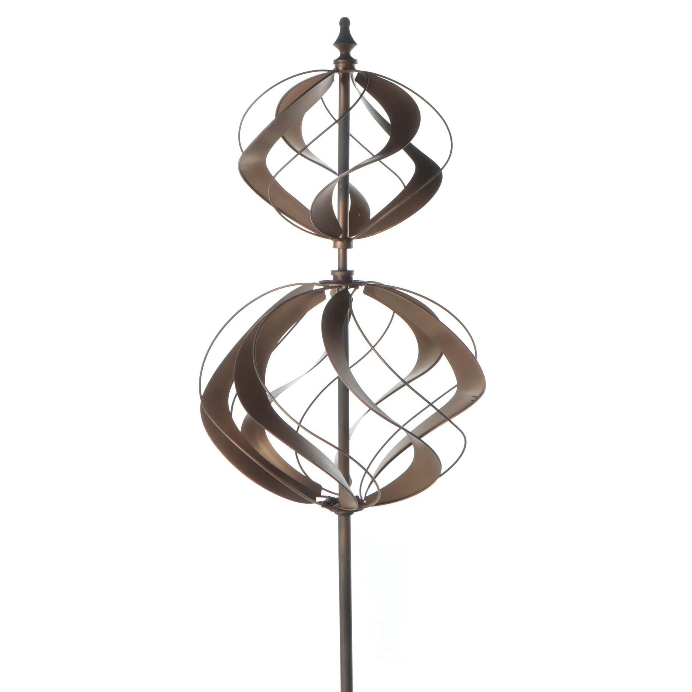 7' Metal Garden Wind Spinner Stake