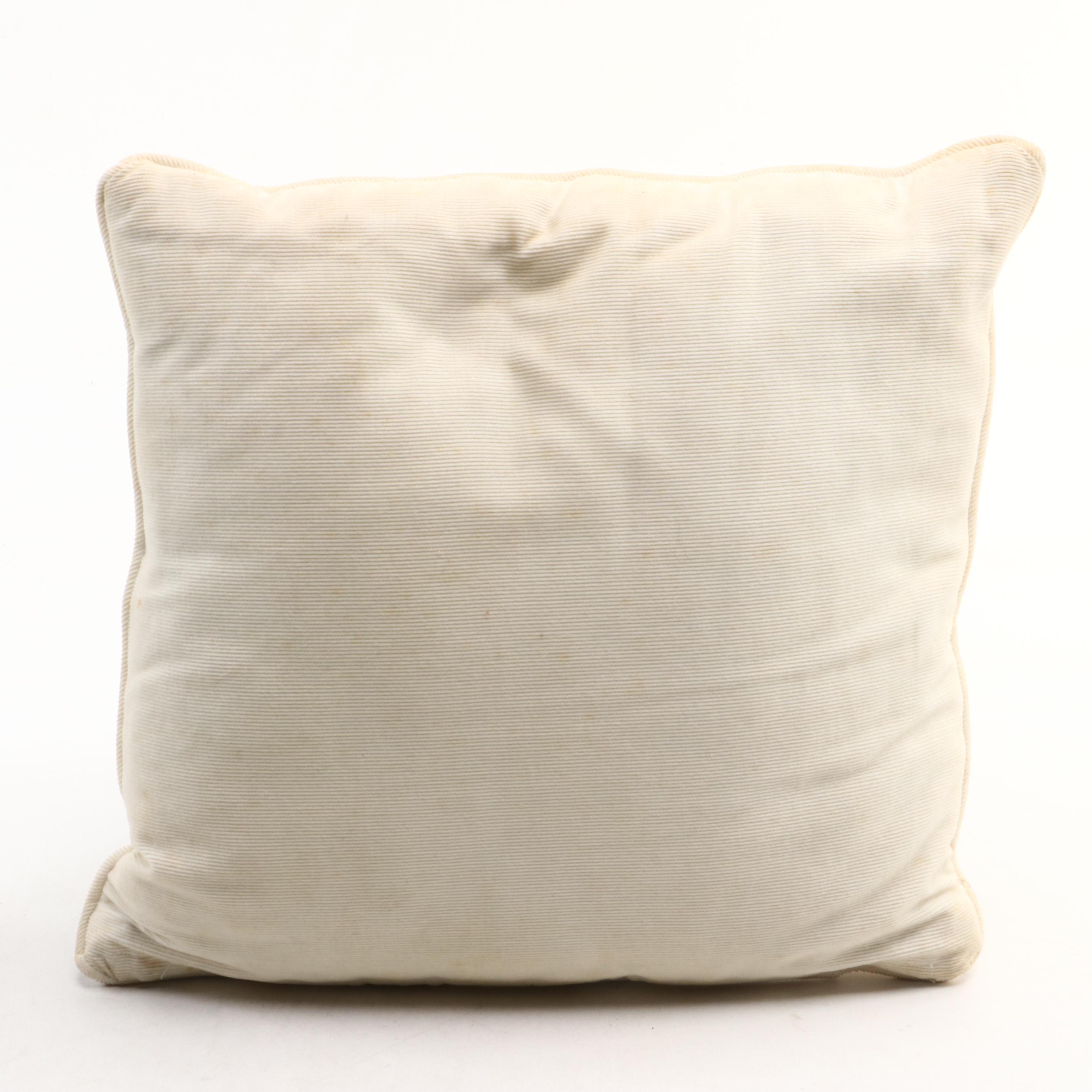 Handmade Needlepoint Throw Pillows with Animal and Floral Motifs