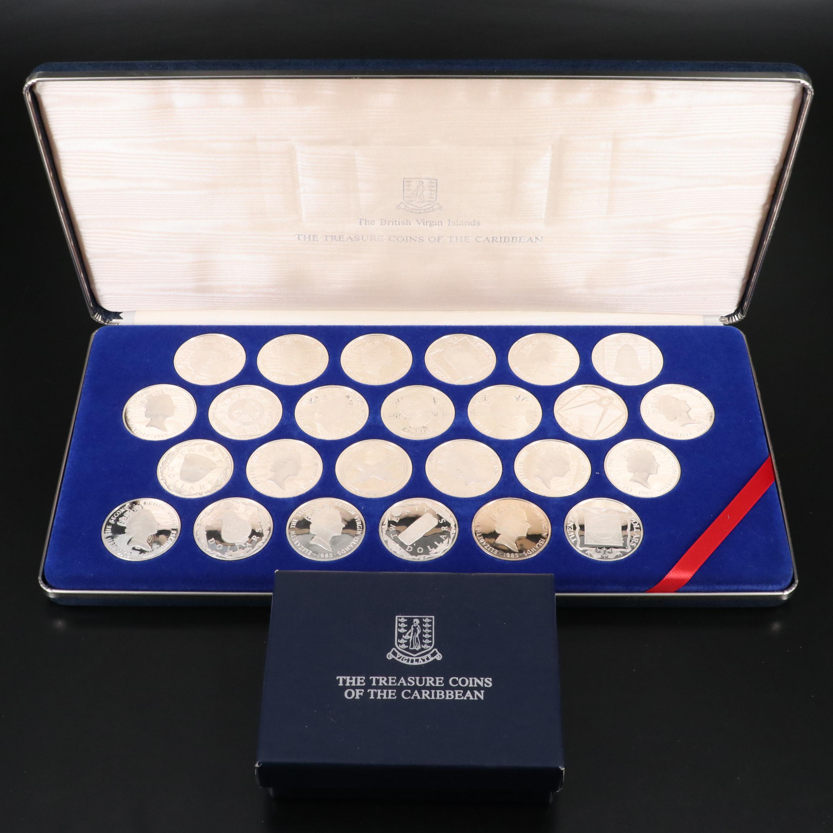 "Treasure Coins of the Caribbean" Coin Set, 1985
