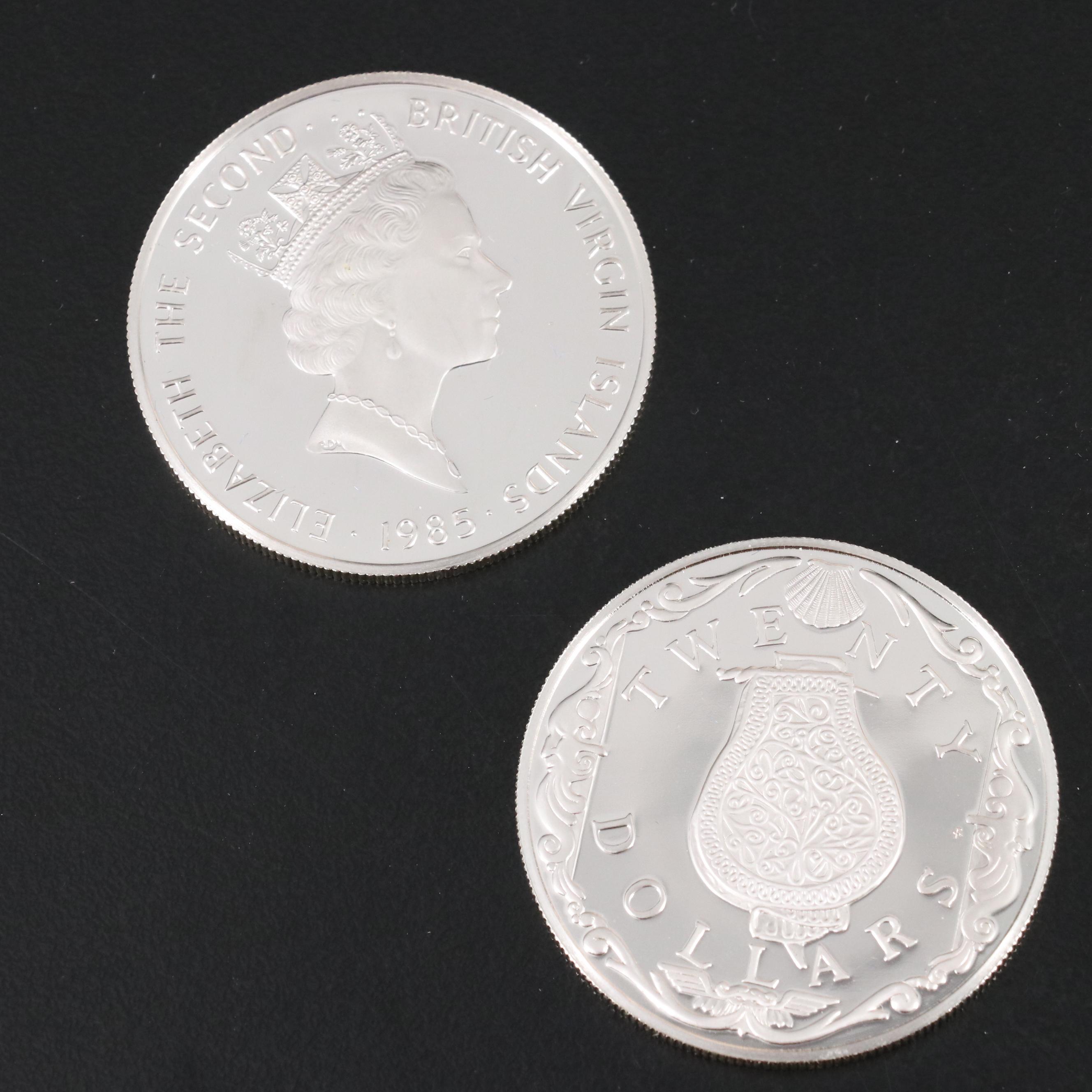 "Treasure Coins of the Caribbean" Coin Set, 1985