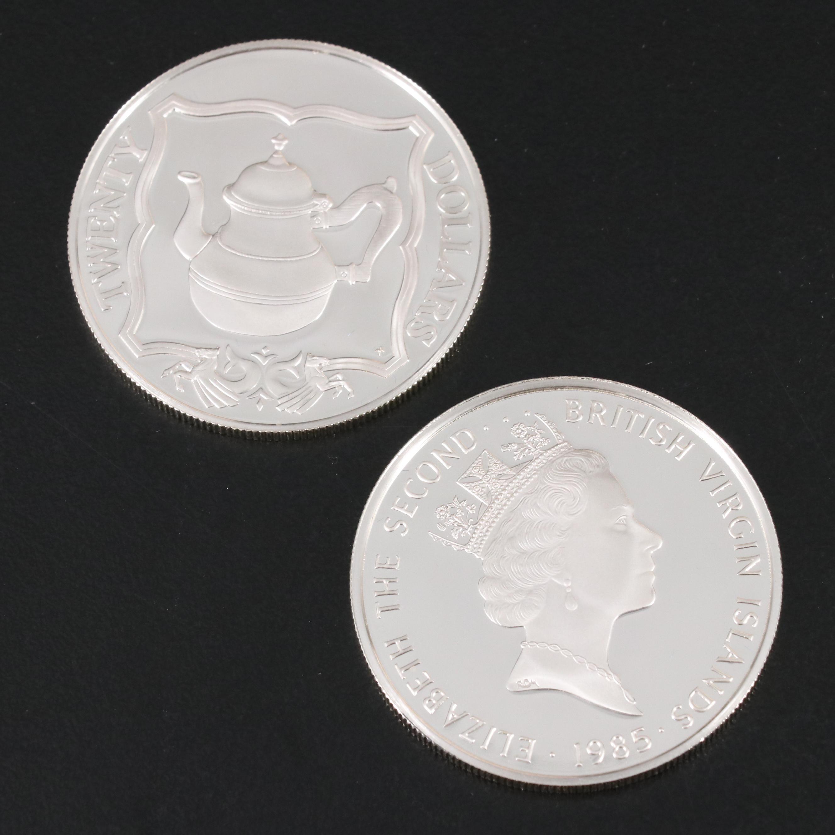 "Treasure Coins of the Caribbean" Coin Set, 1985