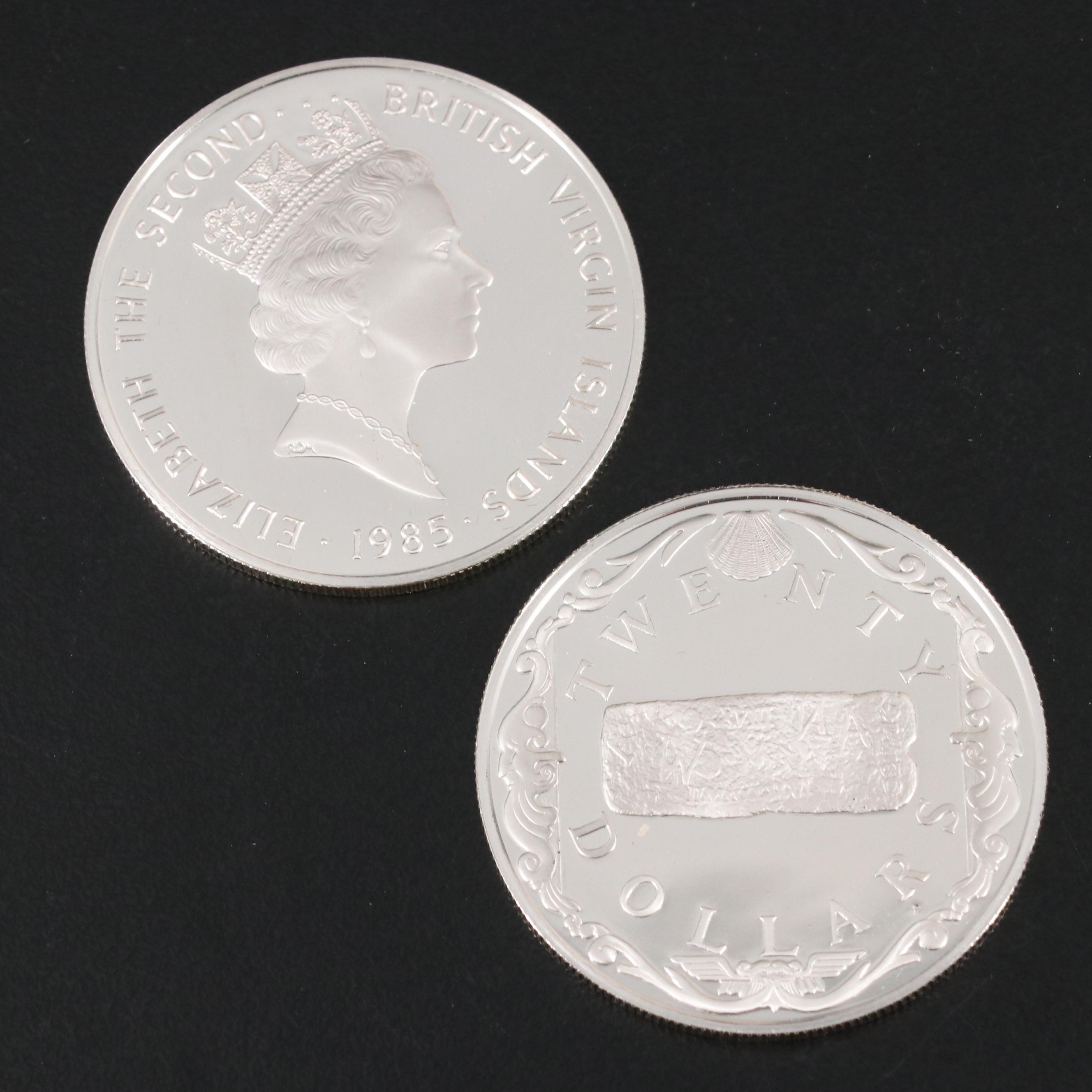 "Treasure Coins of the Caribbean" Coin Set, 1985