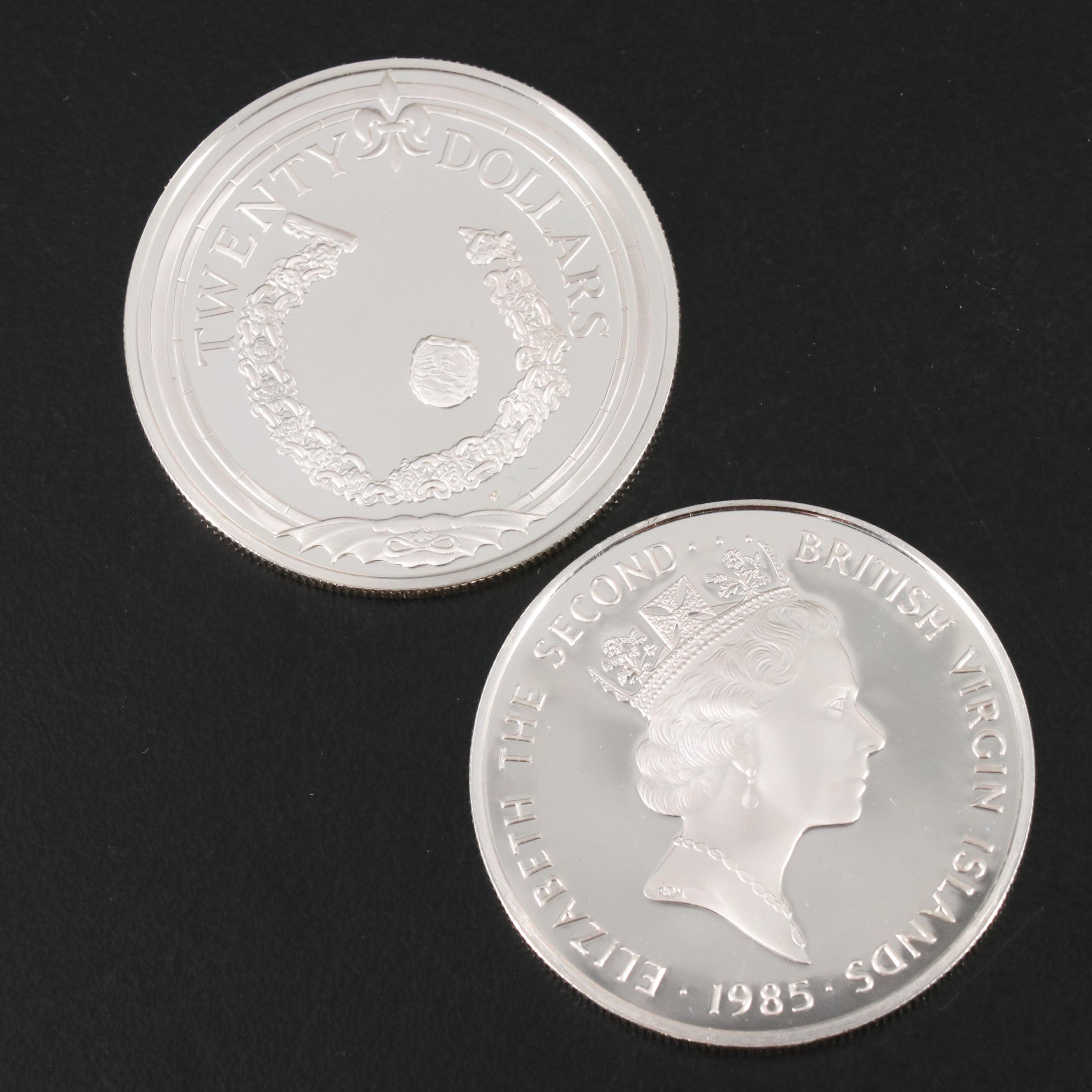 "Treasure Coins of the Caribbean" Coin Set, 1985