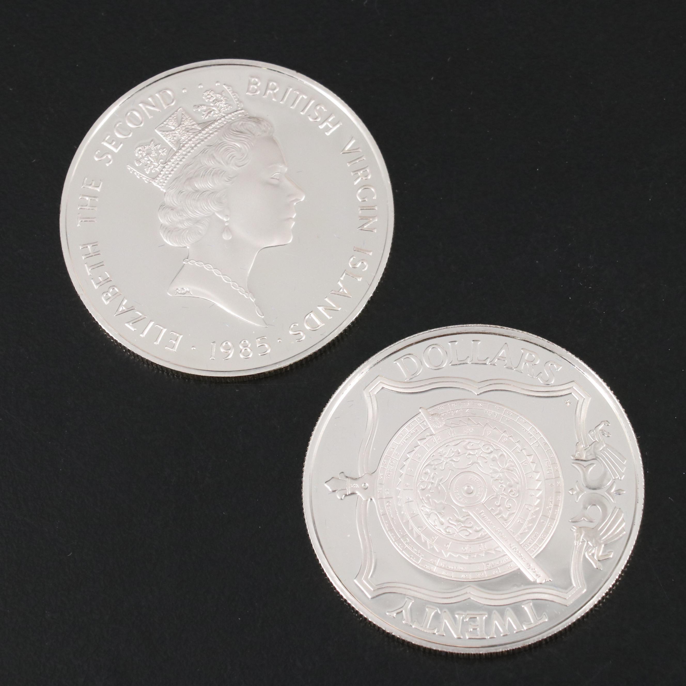 "Treasure Coins of the Caribbean" Coin Set, 1985