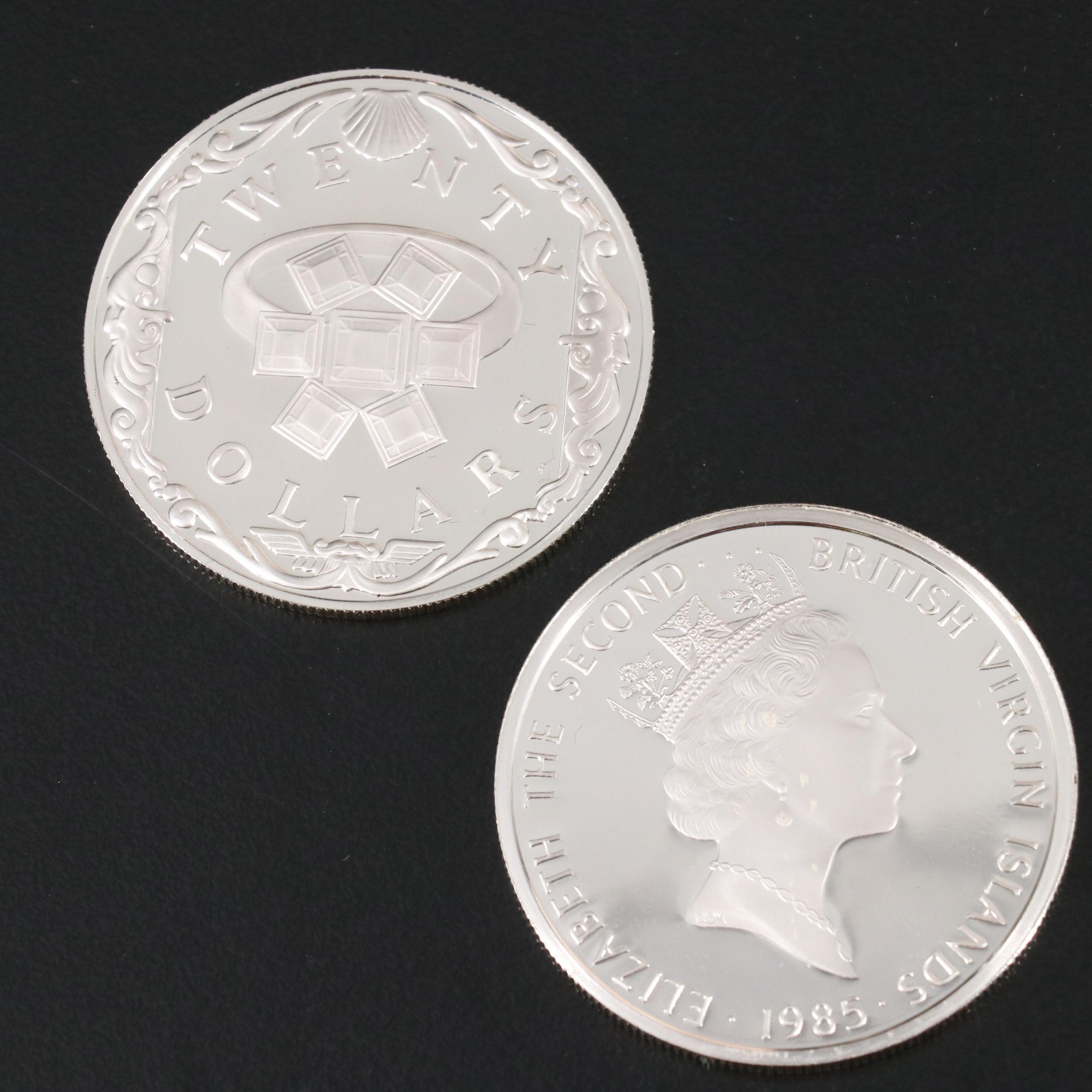 "Treasure Coins of the Caribbean" Coin Set, 1985