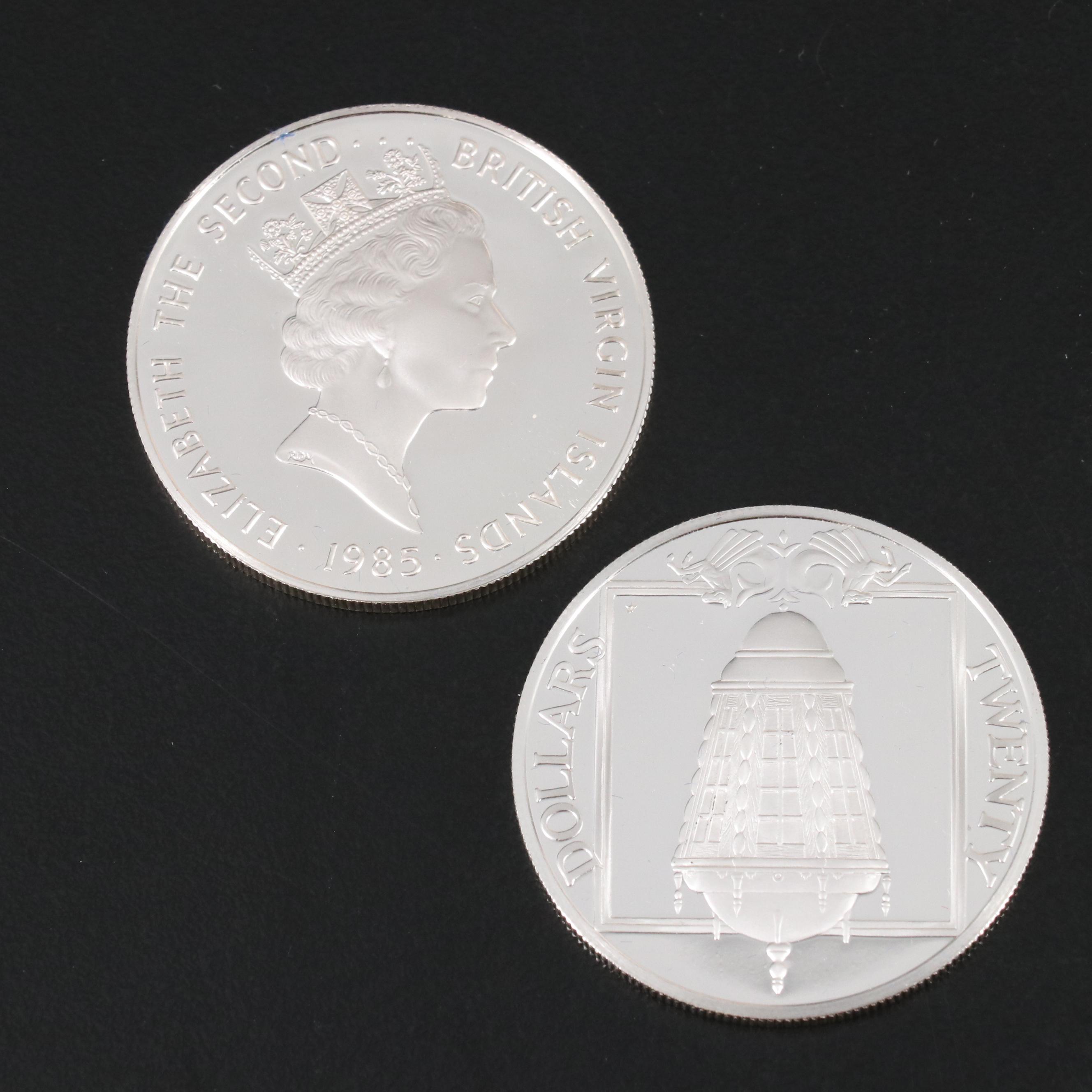 "Treasure Coins of the Caribbean" Coin Set, 1985