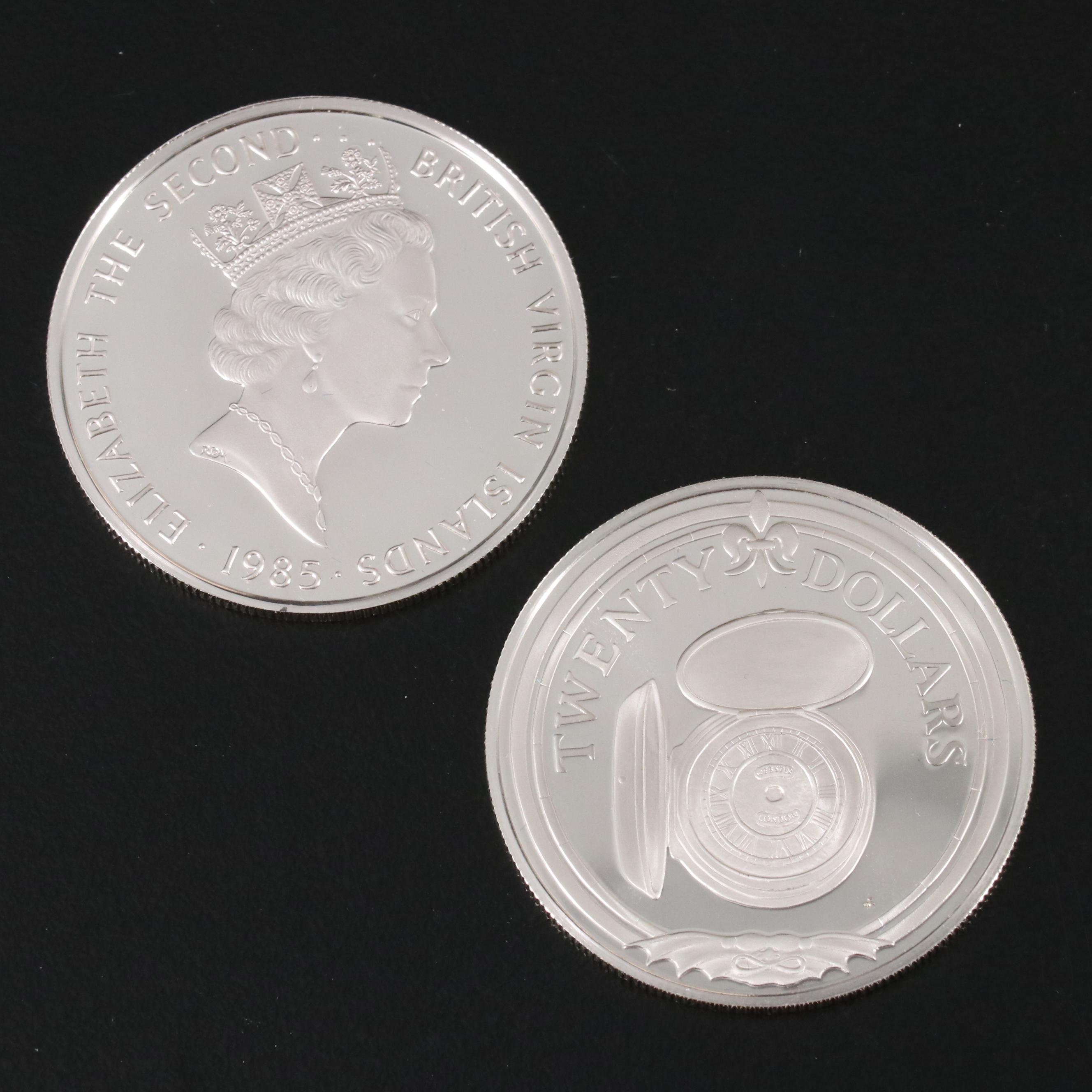 "Treasure Coins of the Caribbean" Coin Set, 1985