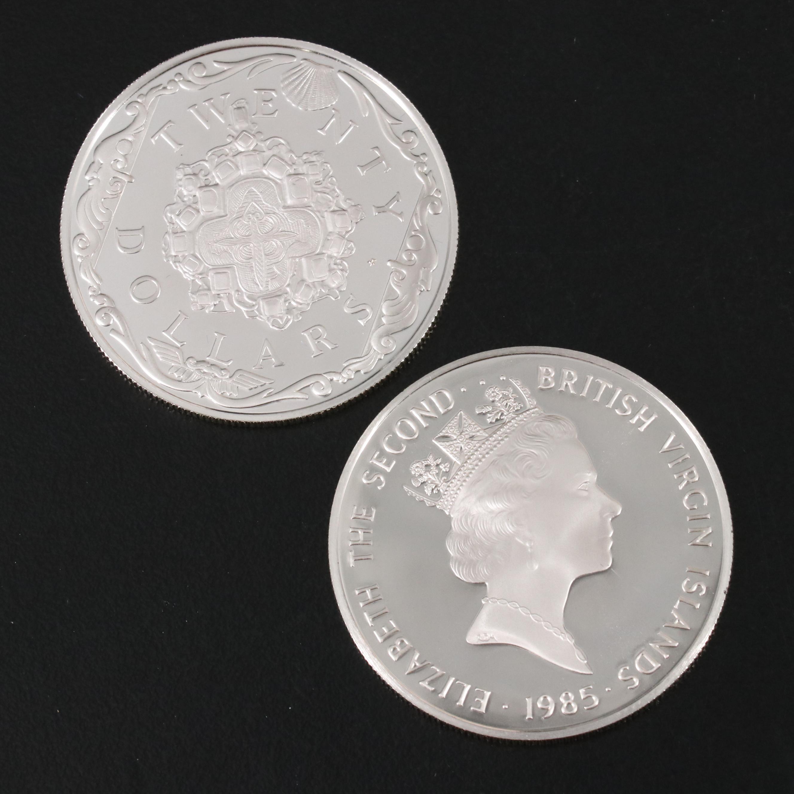 "Treasure Coins of the Caribbean" Coin Set, 1985
