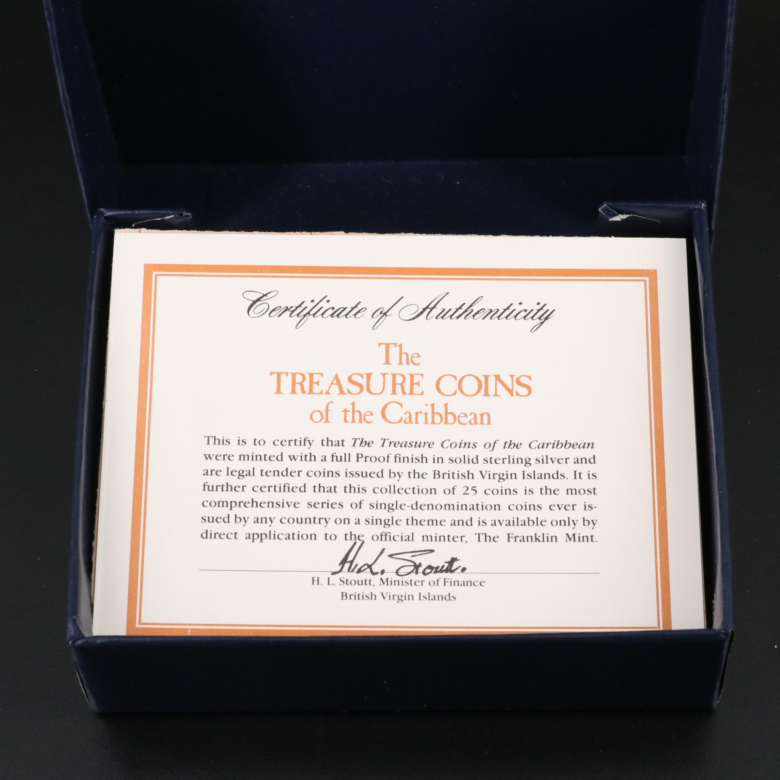 "Treasure Coins of the Caribbean" Coin Set, 1985