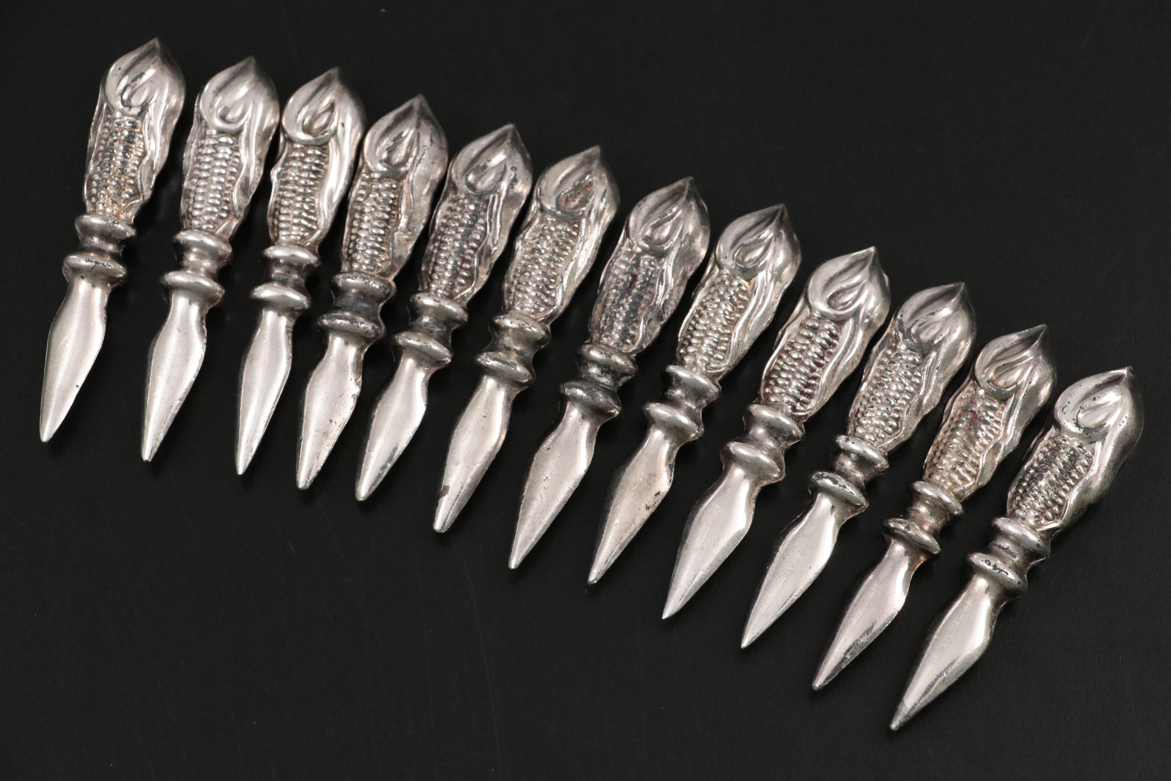 Rogers Bros "Charter Oak" Silver Plate Flatware with Other Silver Plate Flatware