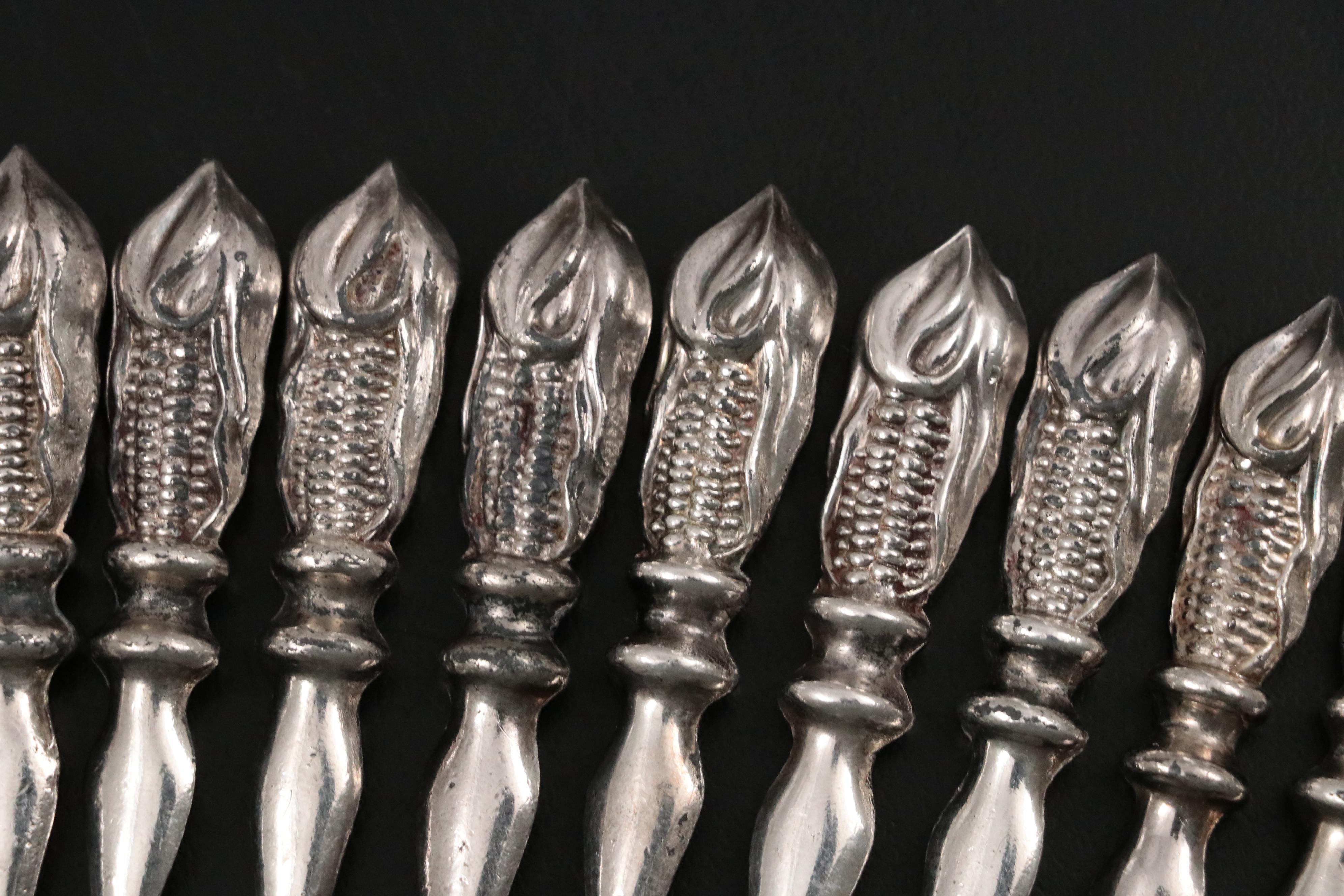 Rogers Bros "Charter Oak" Silver Plate Flatware with Other Silver Plate Flatware
