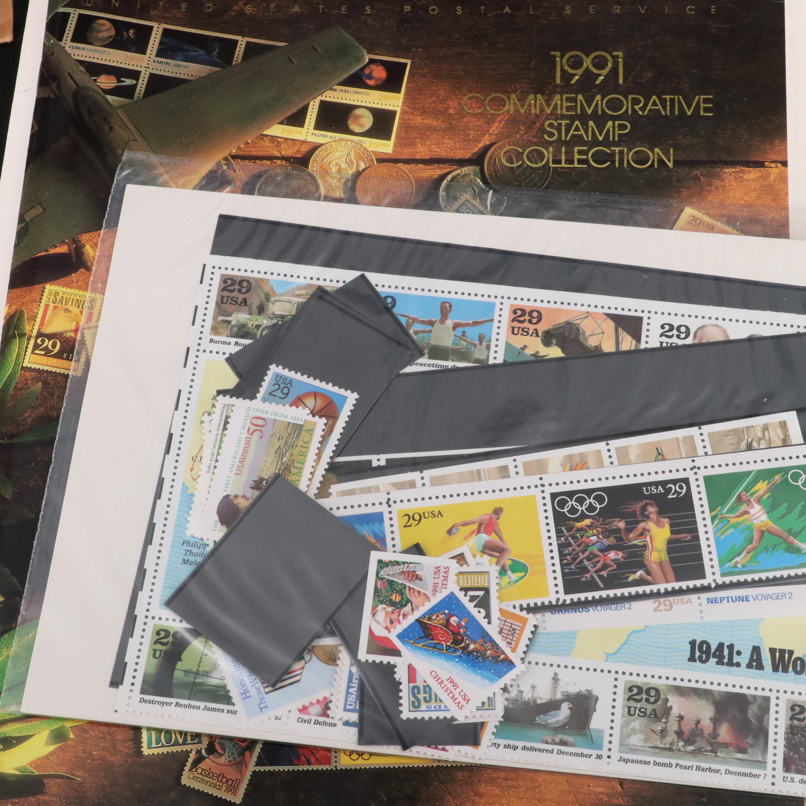 Eleven Vintage U.S. Postage Stamp Sets