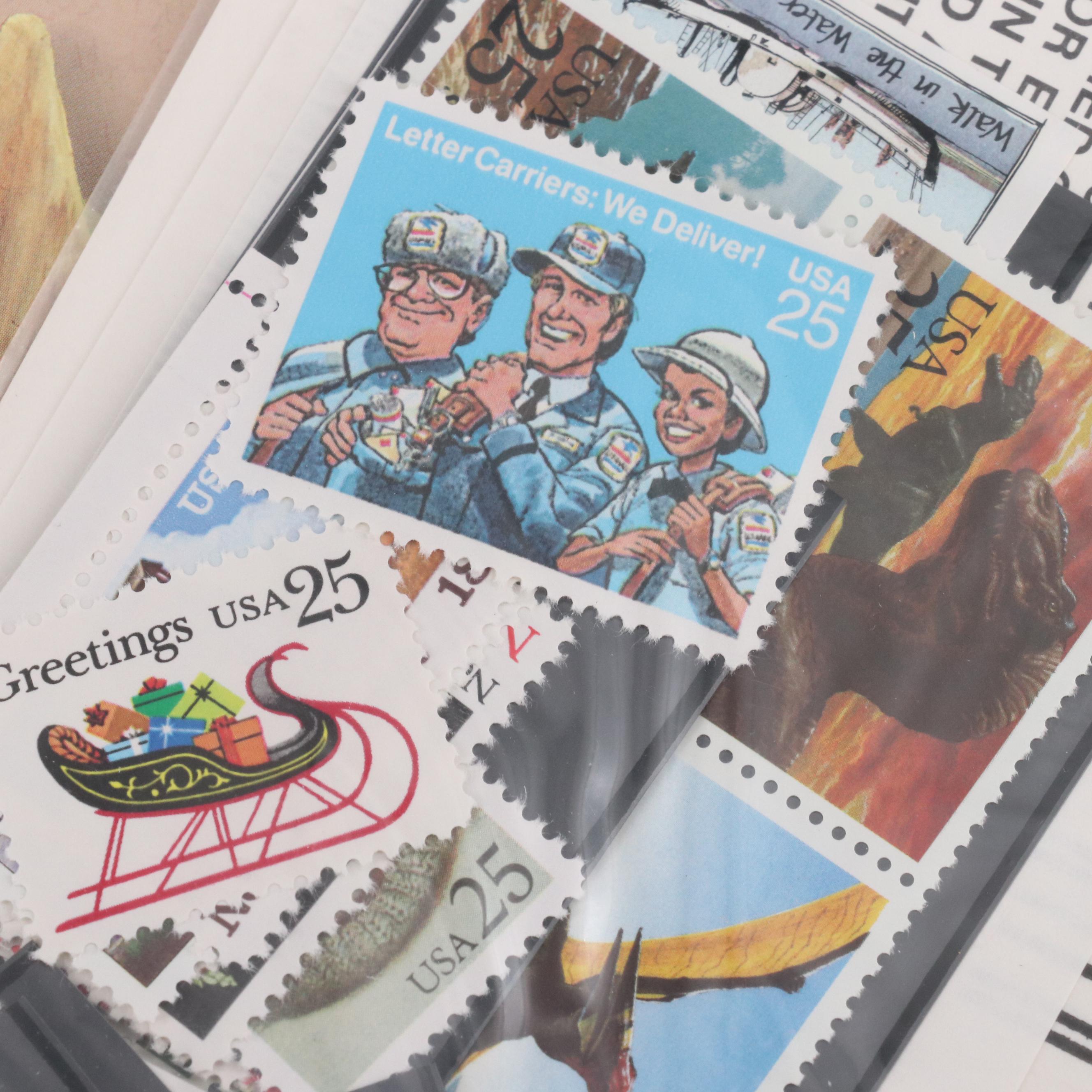 Eleven Vintage U.S. Postage Stamp Sets