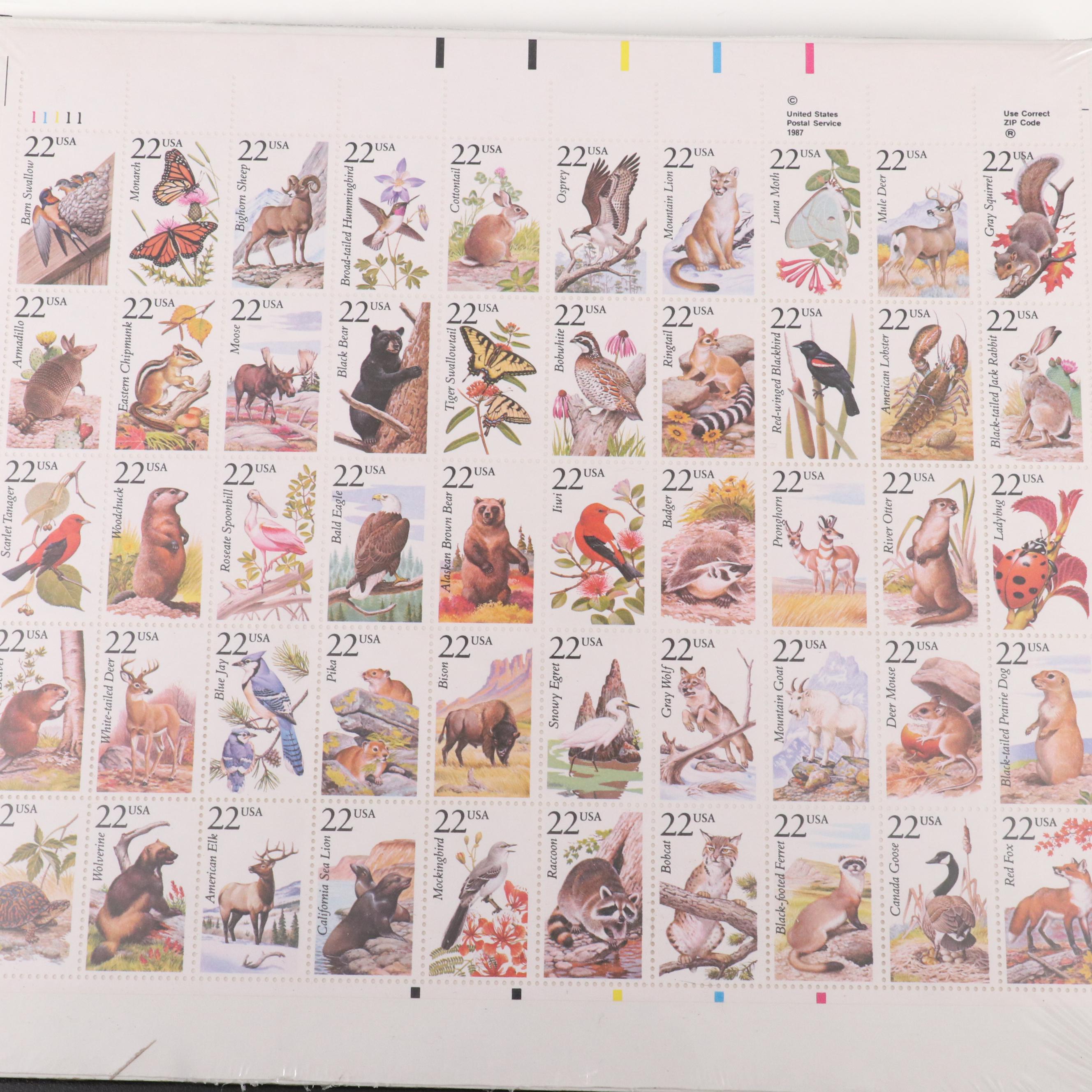 Eleven Vintage U.S. Postage Stamp Sets