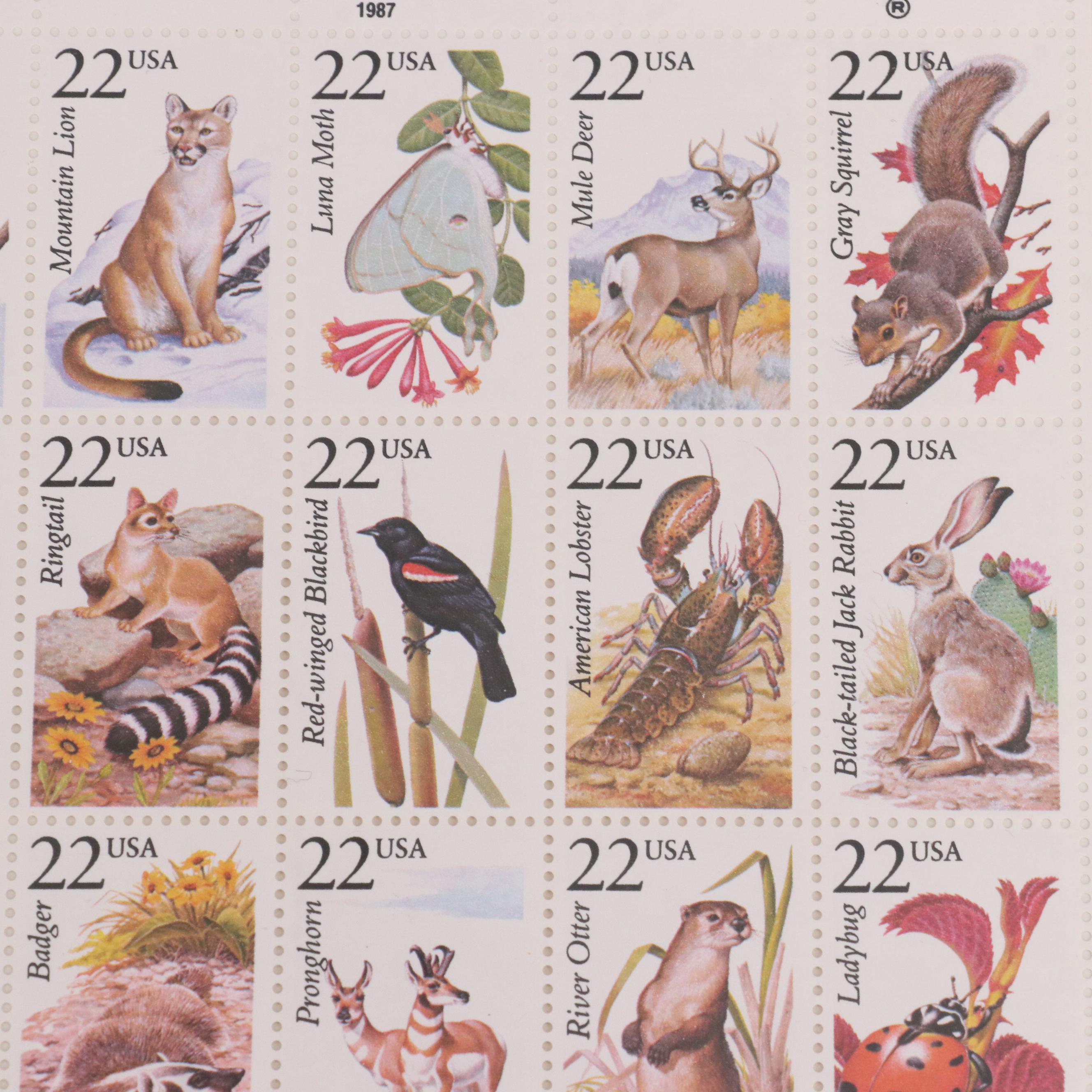 Eleven Vintage U.S. Postage Stamp Sets