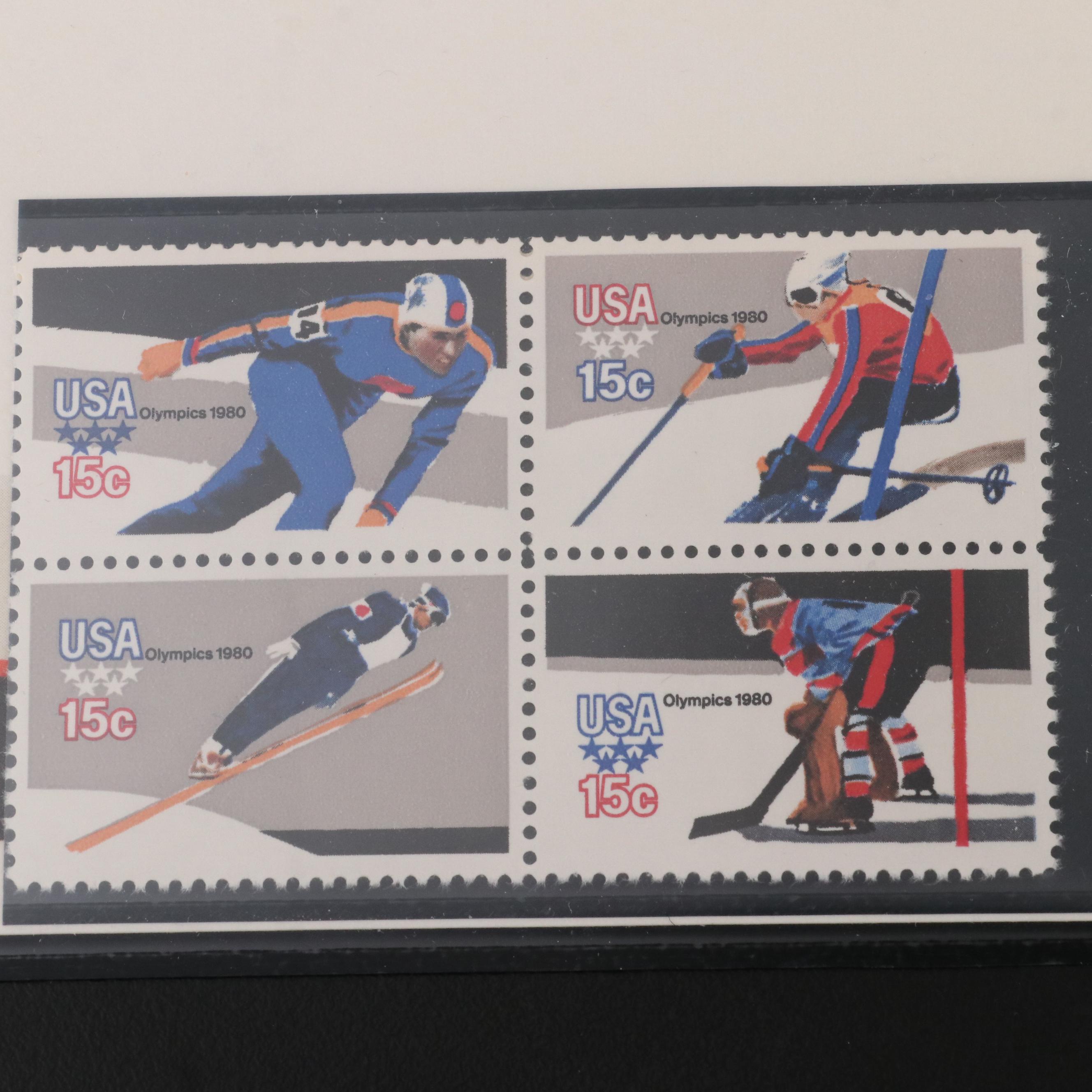 Eleven Vintage U.S. Postage Stamp Sets