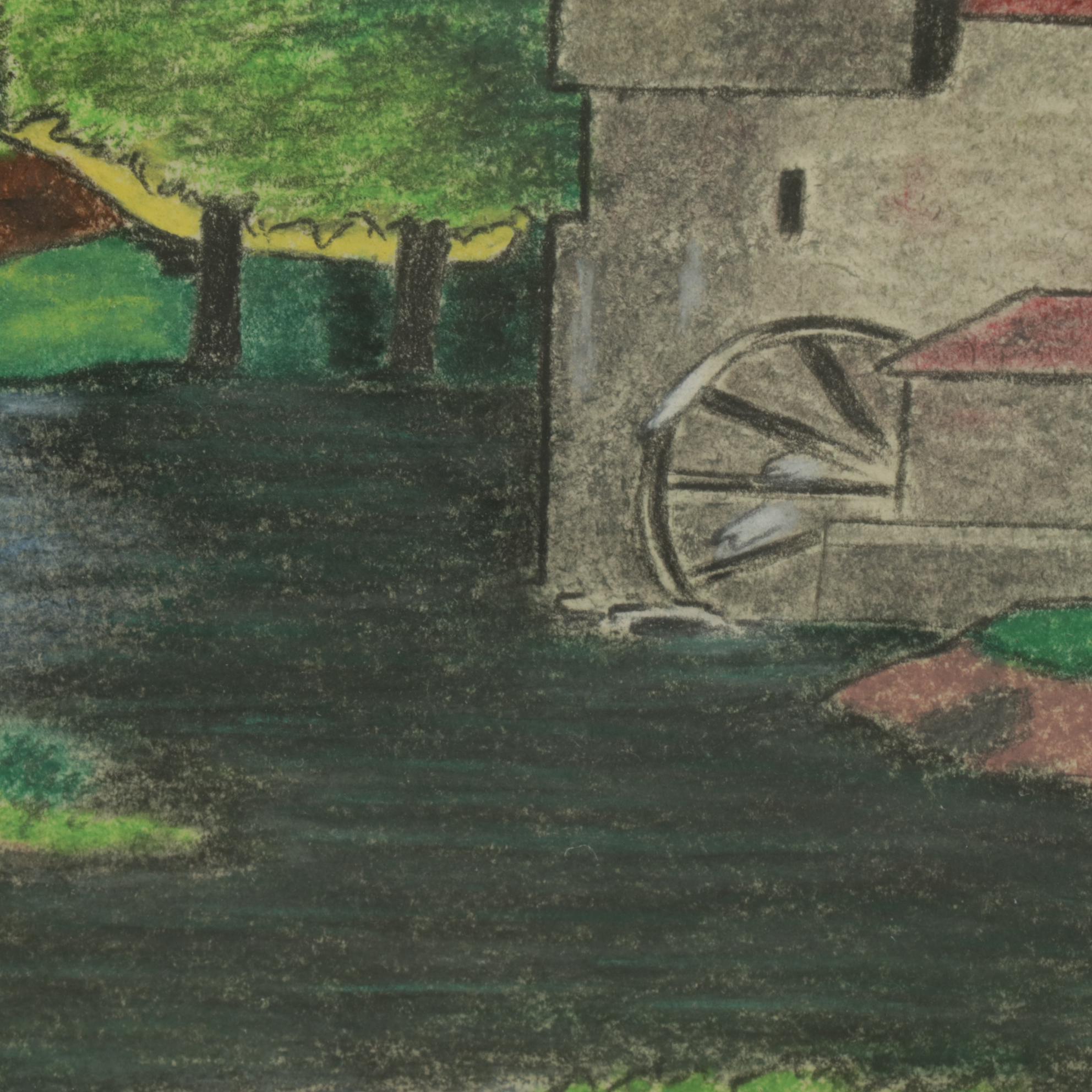 Colored Pencil Landscape Drawings