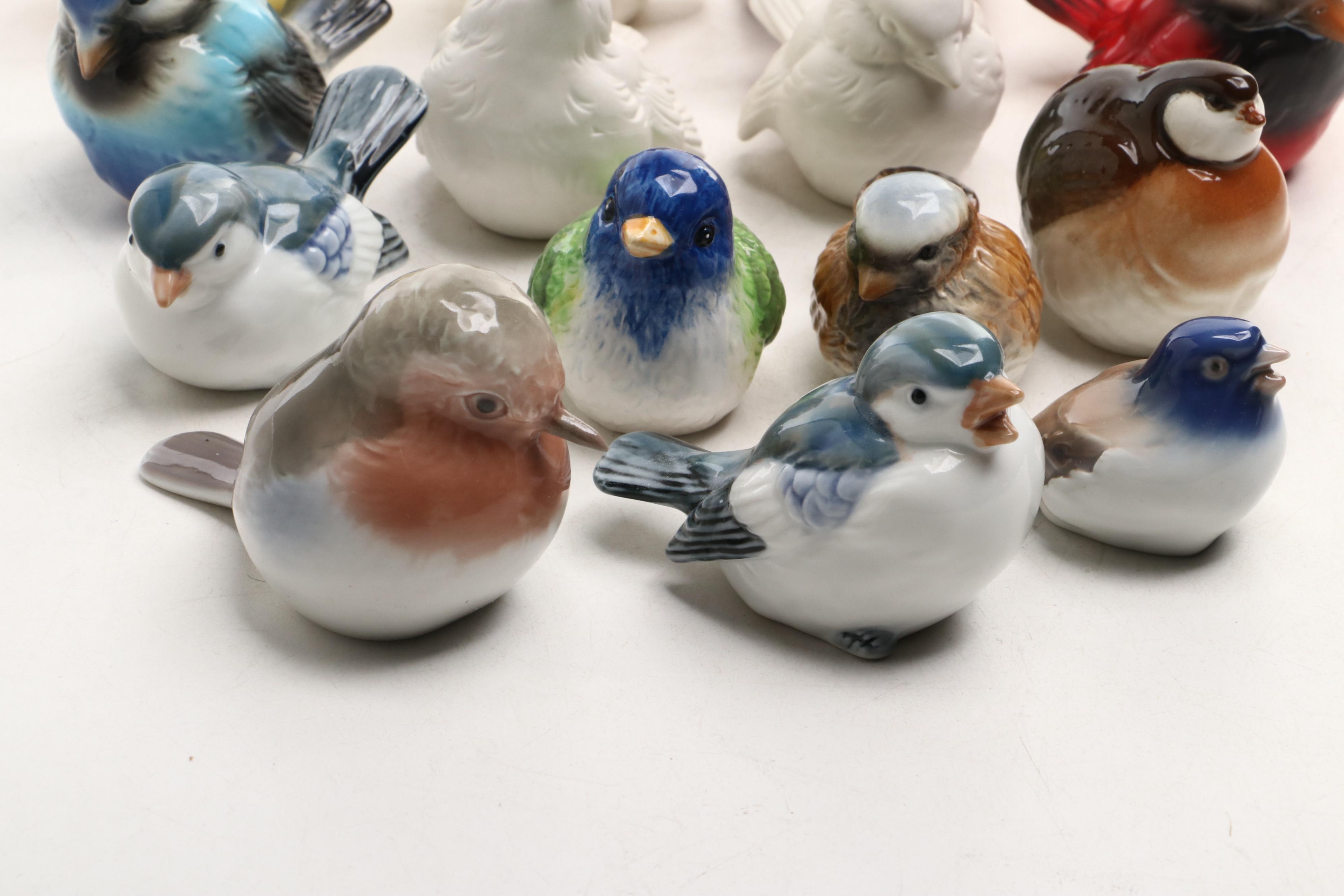 Goebel, Royal Copenhagen, Otagiri and More Bird Figurines and Shaker