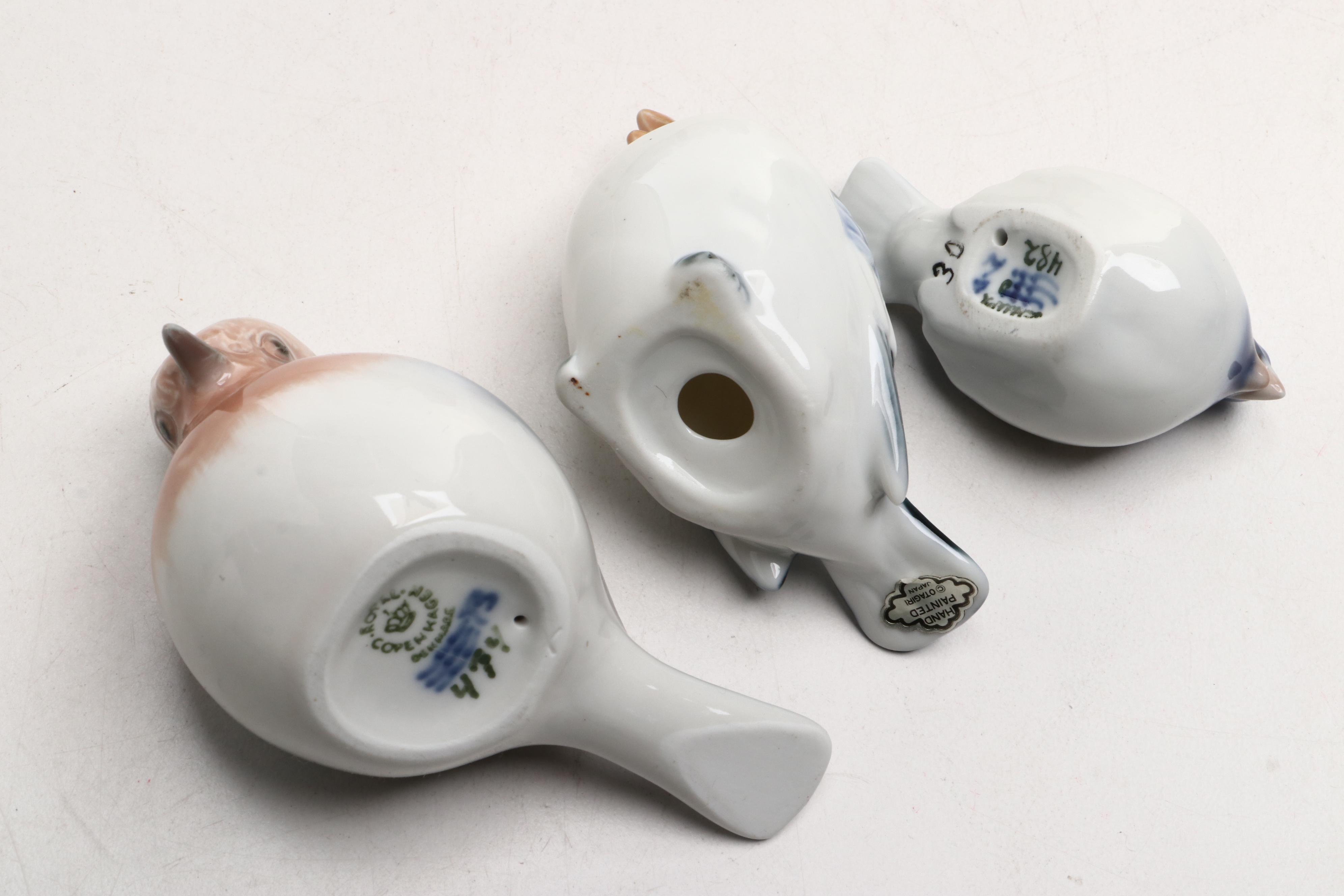 Goebel, Royal Copenhagen, Otagiri and More Bird Figurines and Shaker