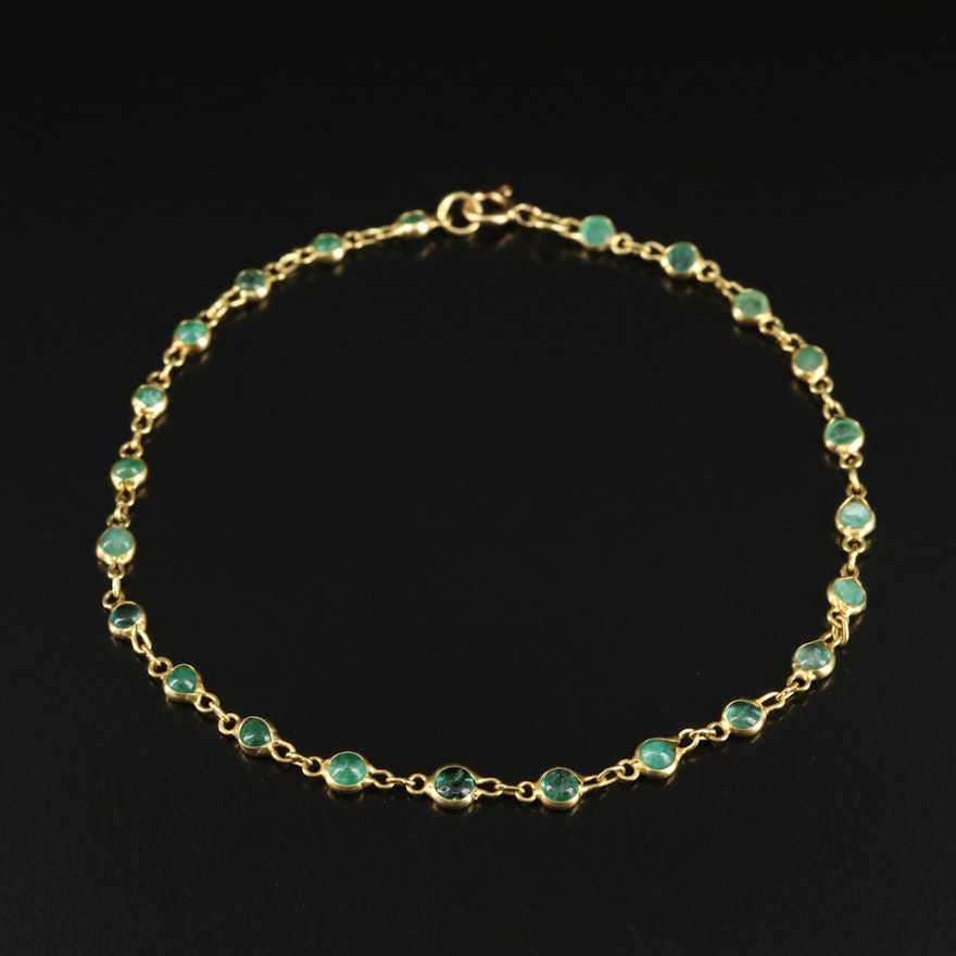 18K Emerald Bracelet