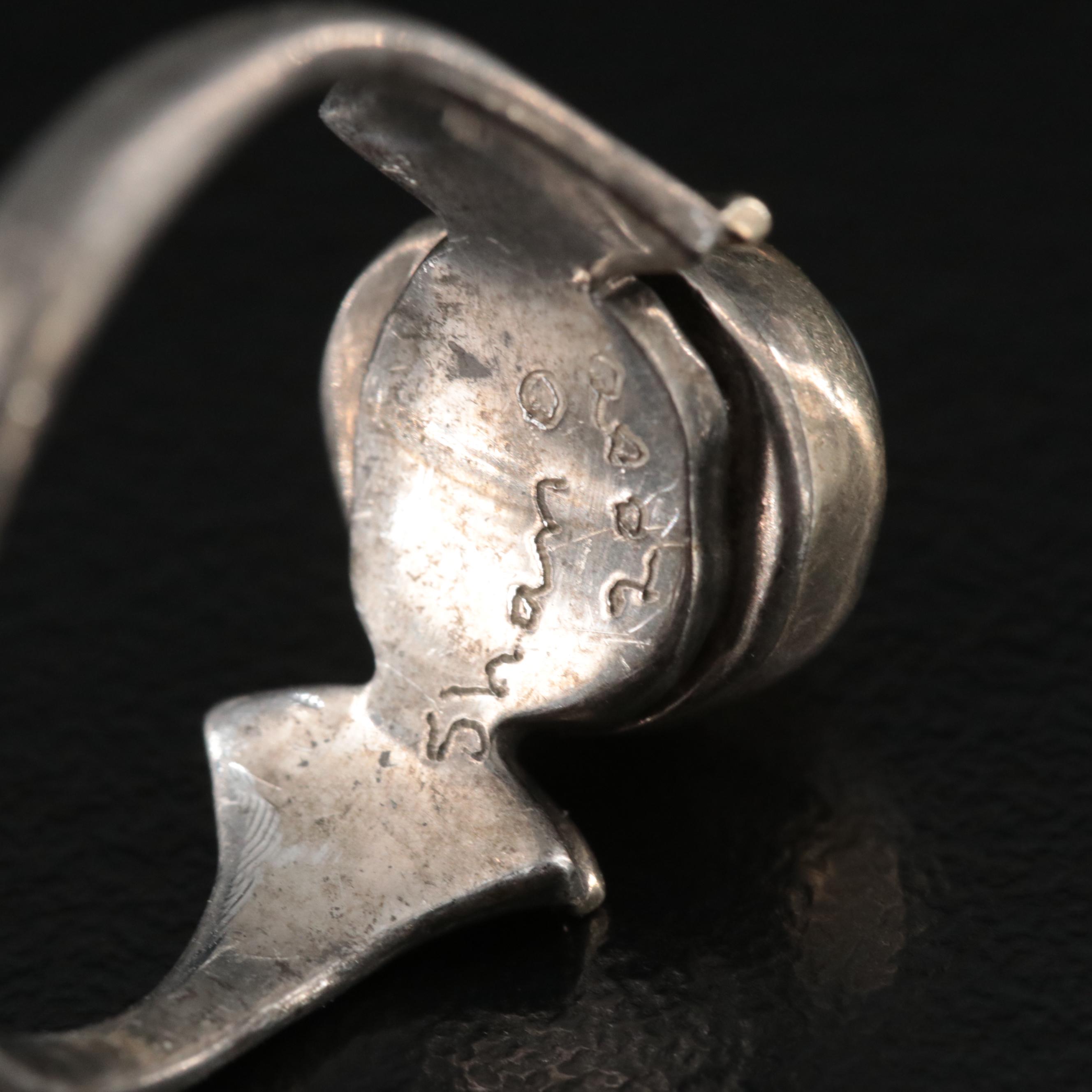 Sterling Gemstone Rings, Enamel Band and Art Glass Earrings