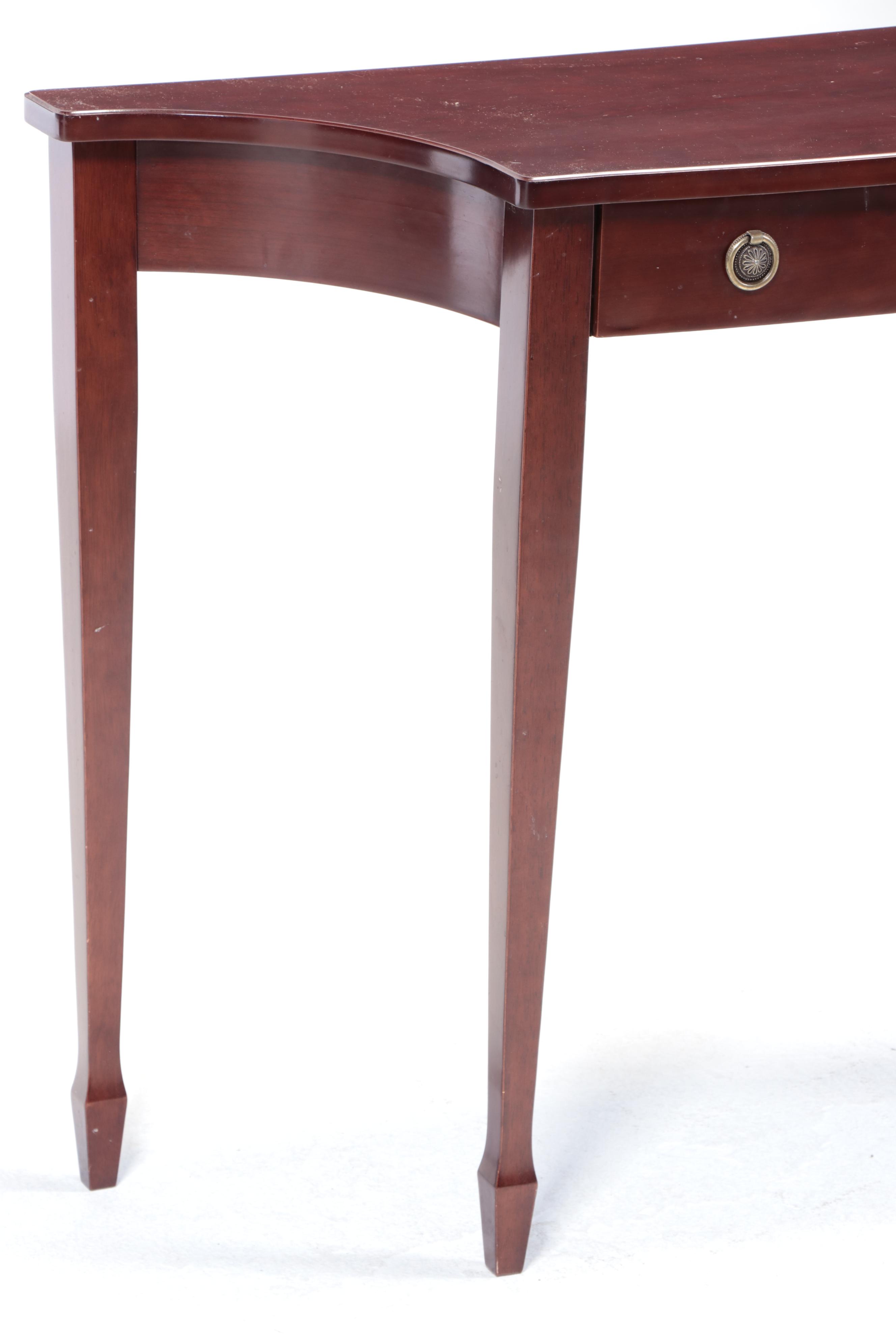 The Bombay Company Federal Style Mahogany-Stained Console Table
