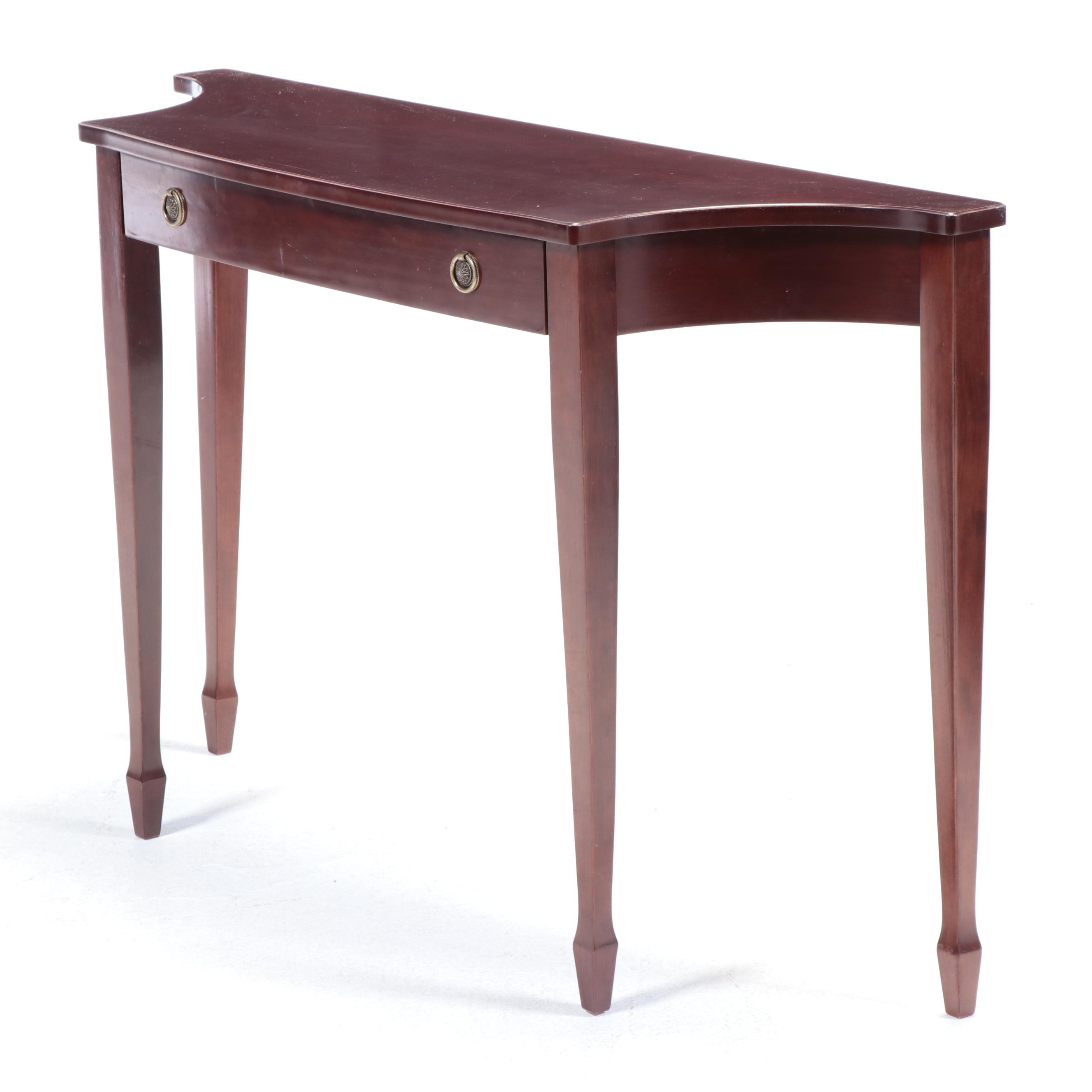 The Bombay Company Federal Style Mahogany-Stained Console Table