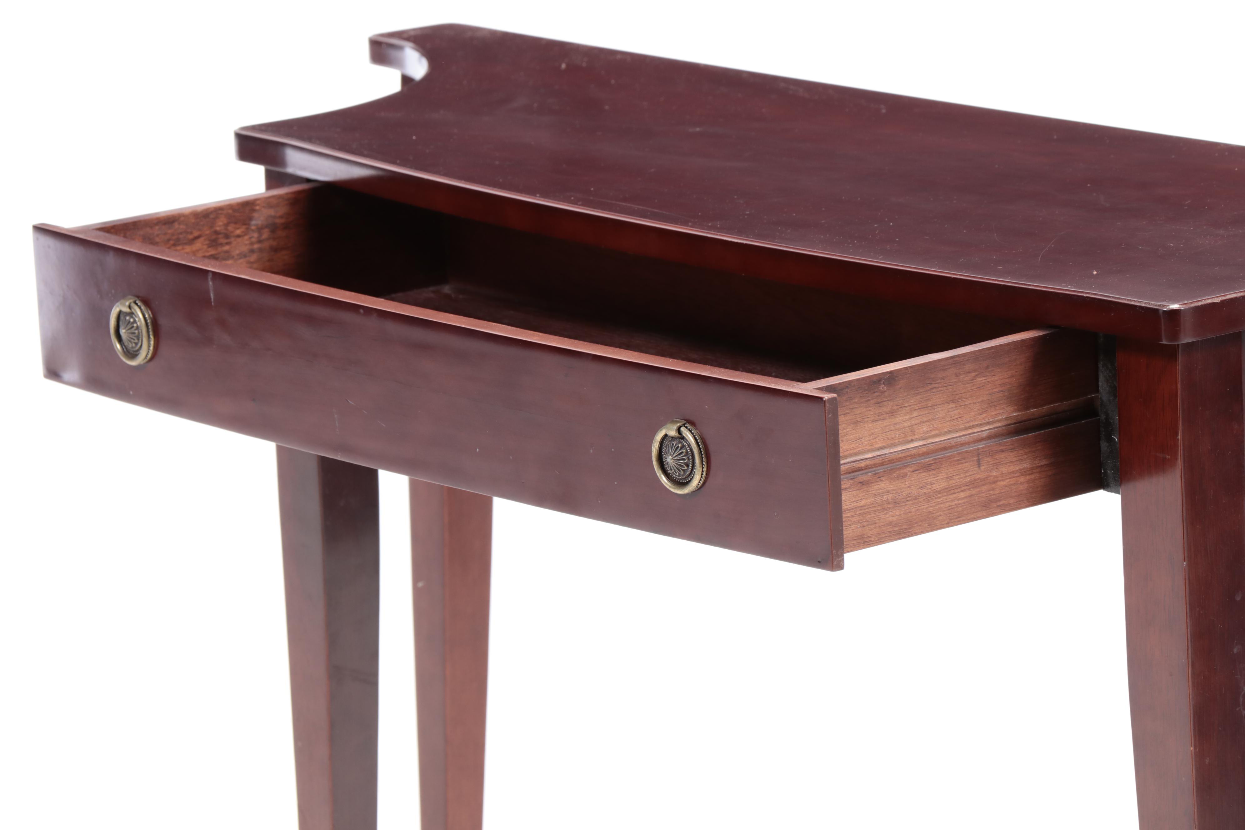 The Bombay Company Federal Style Mahogany-Stained Console Table