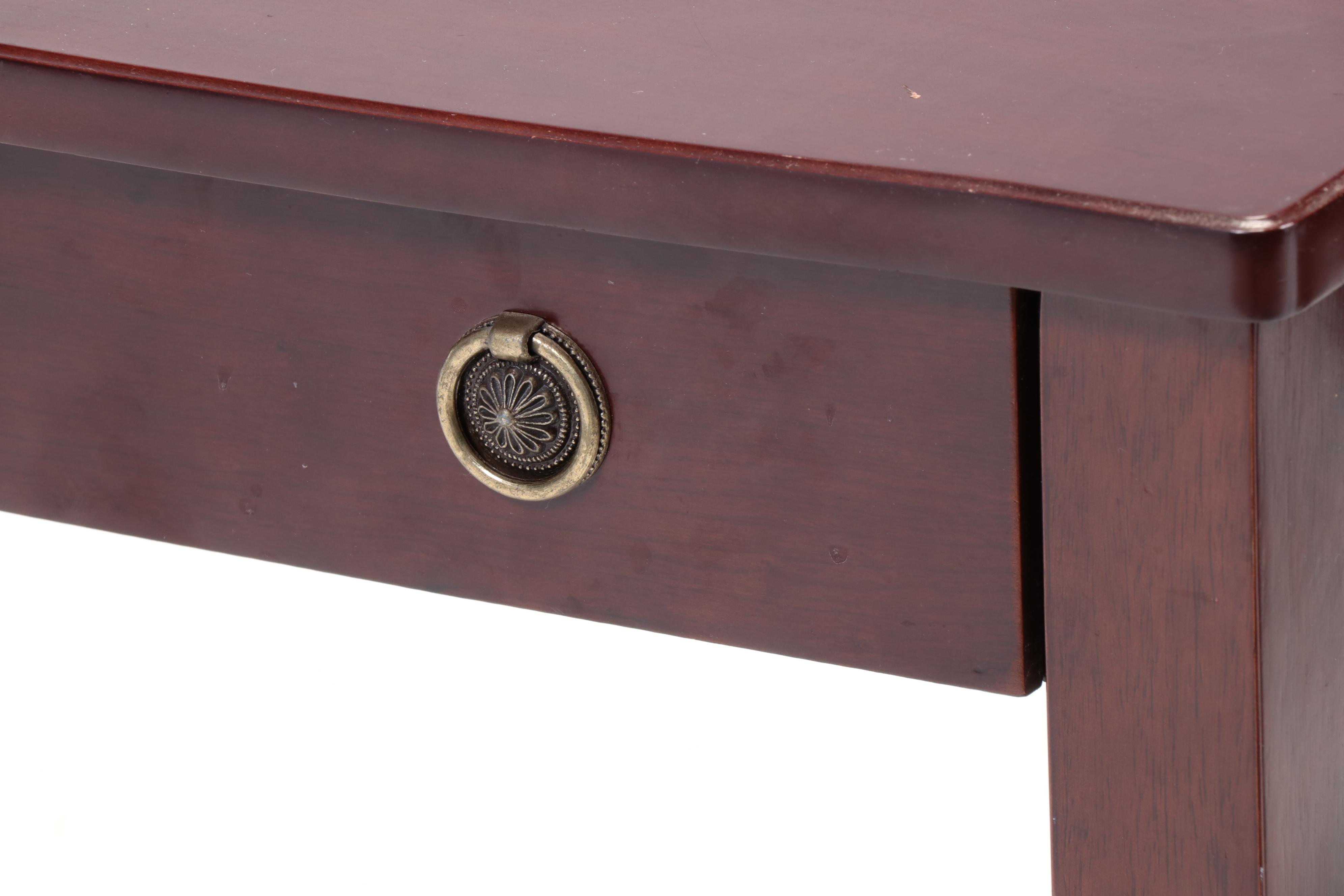 The Bombay Company Federal Style Mahogany-Stained Console Table