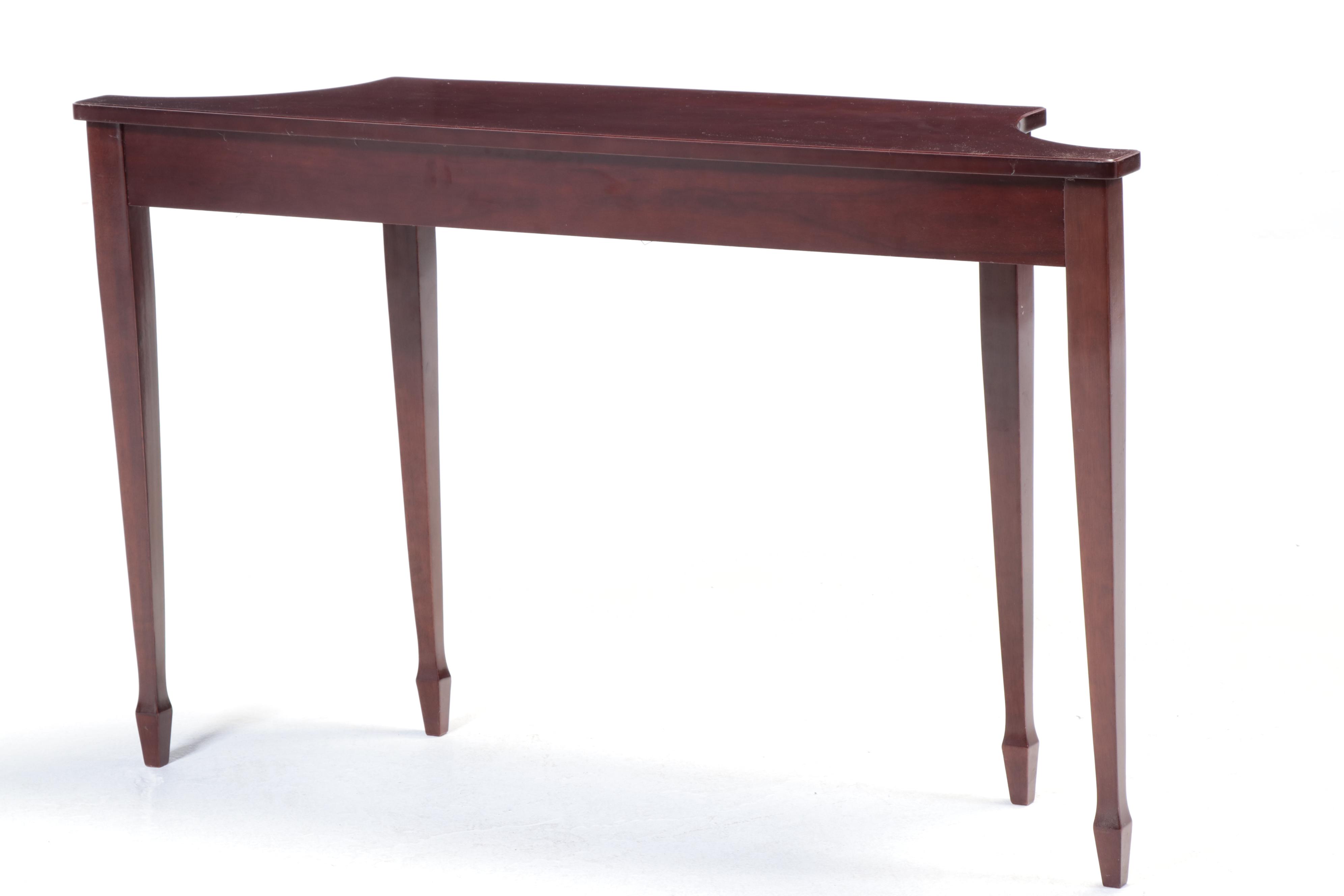 The Bombay Company Federal Style Mahogany-Stained Console Table