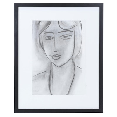 Portrait Photogravure After Henri Matisse "Paula" for "Derrière le Miroir," 1952