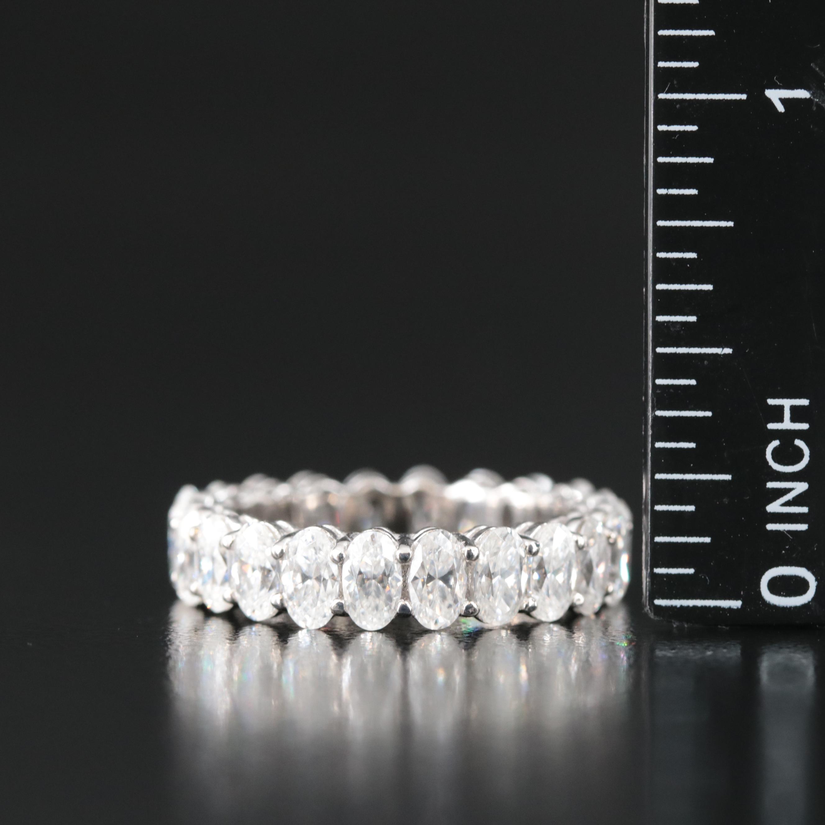 10K Moissanite Eternity Band