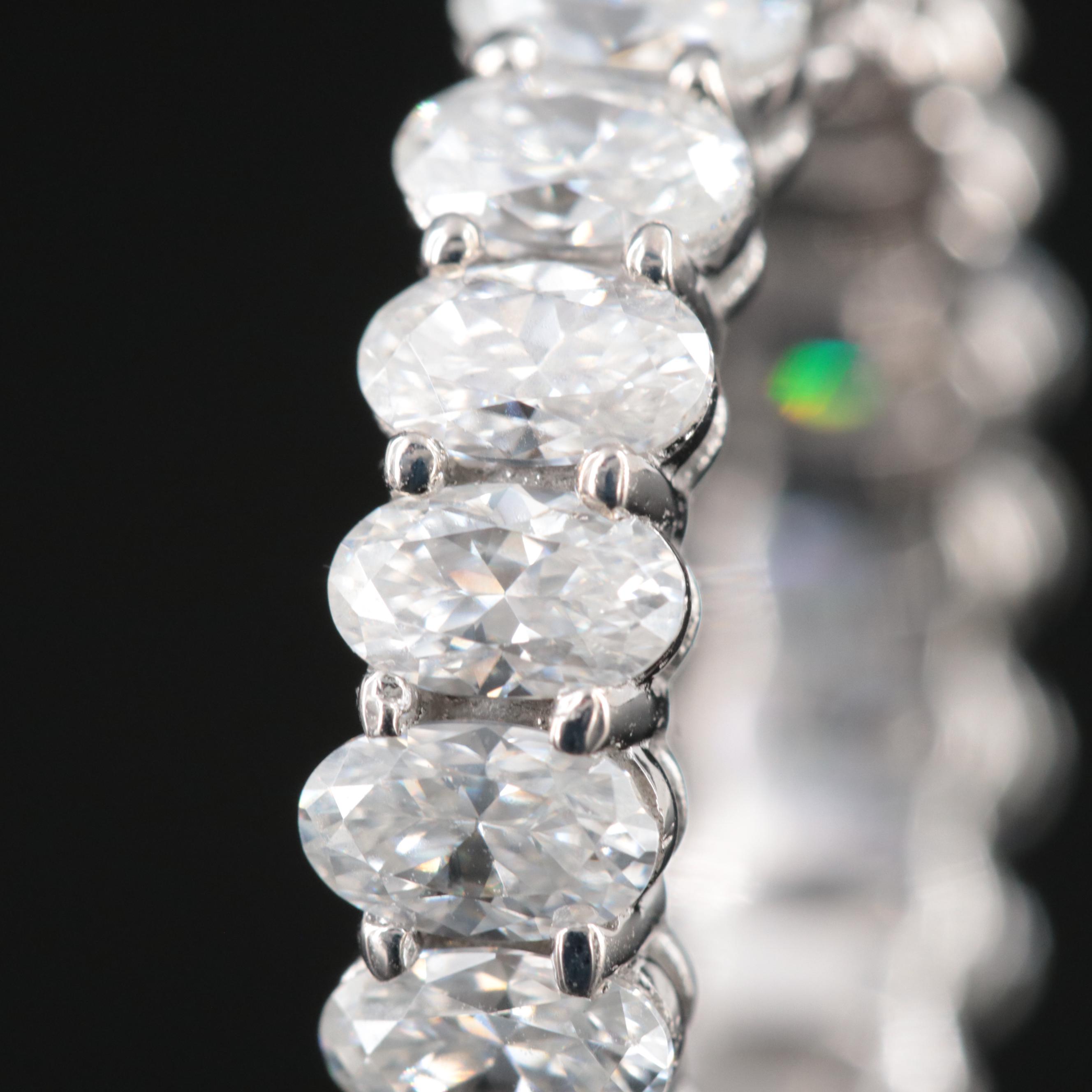 10K Moissanite Eternity Band