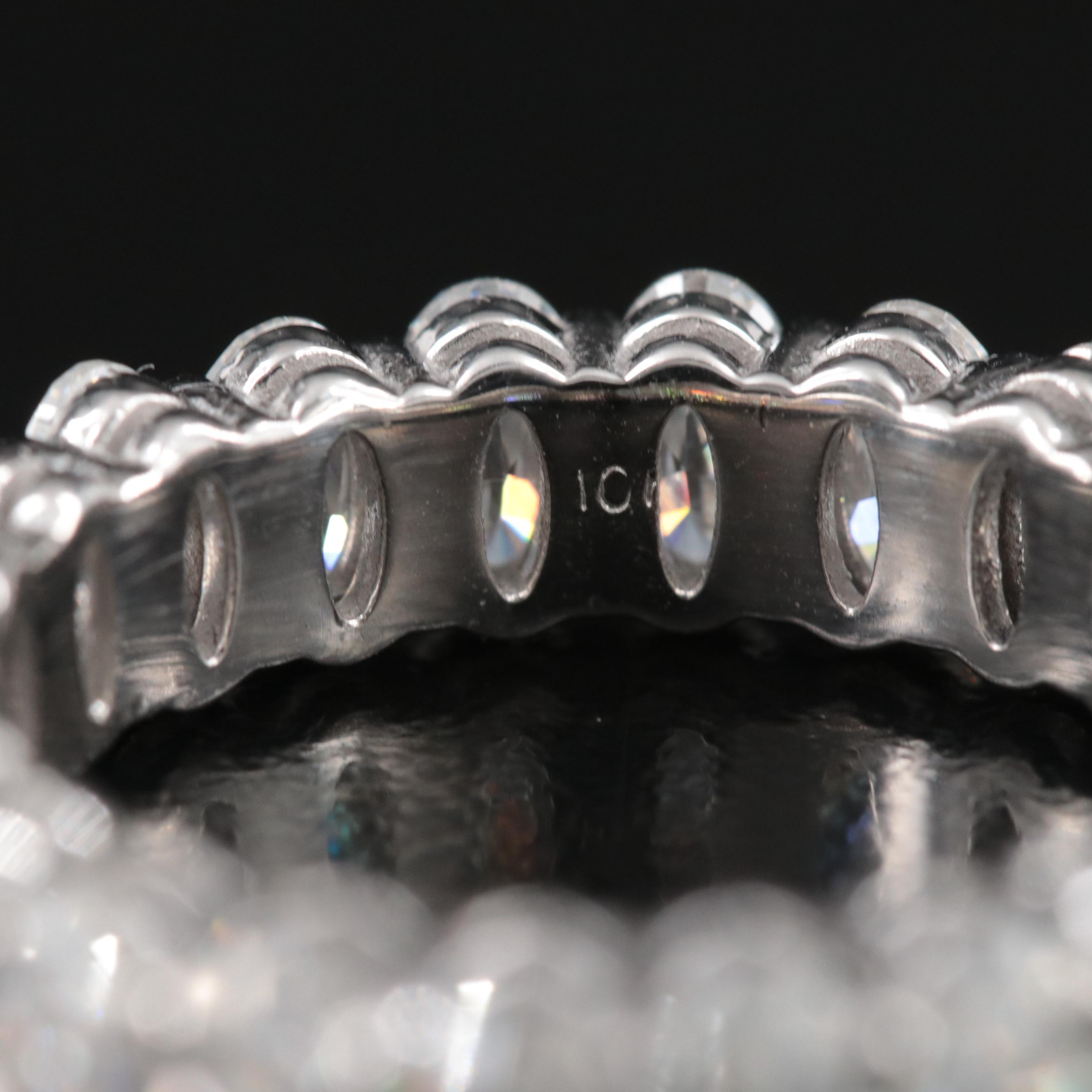 10K Moissanite Eternity Band