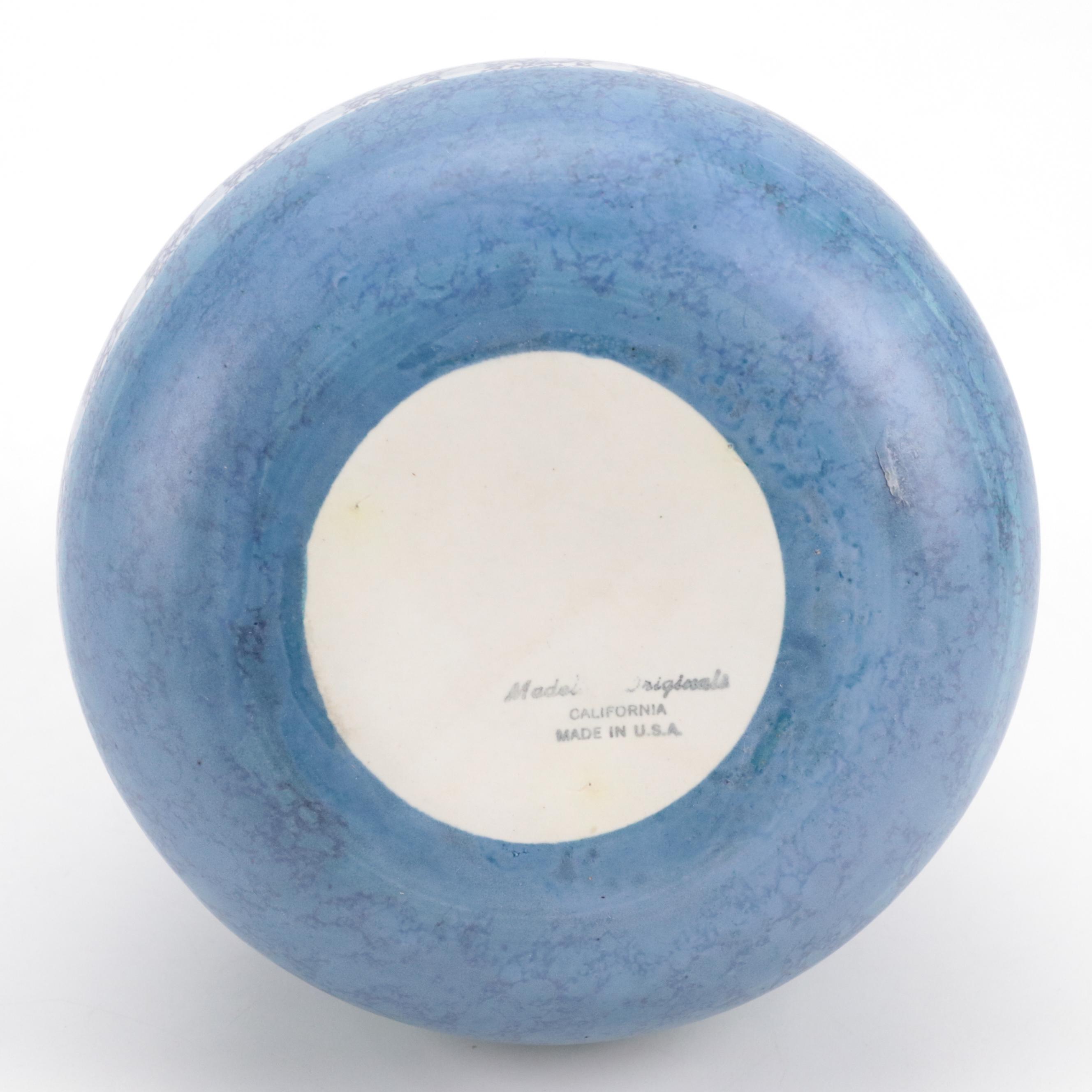 Felix Tissot Mexican Taxco Pottery with Madeline Originals Ceramic Vase