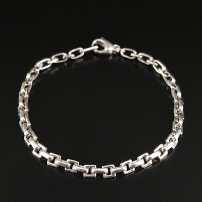 Tiffany & Co Sterling Square Link Bracelet, Italy