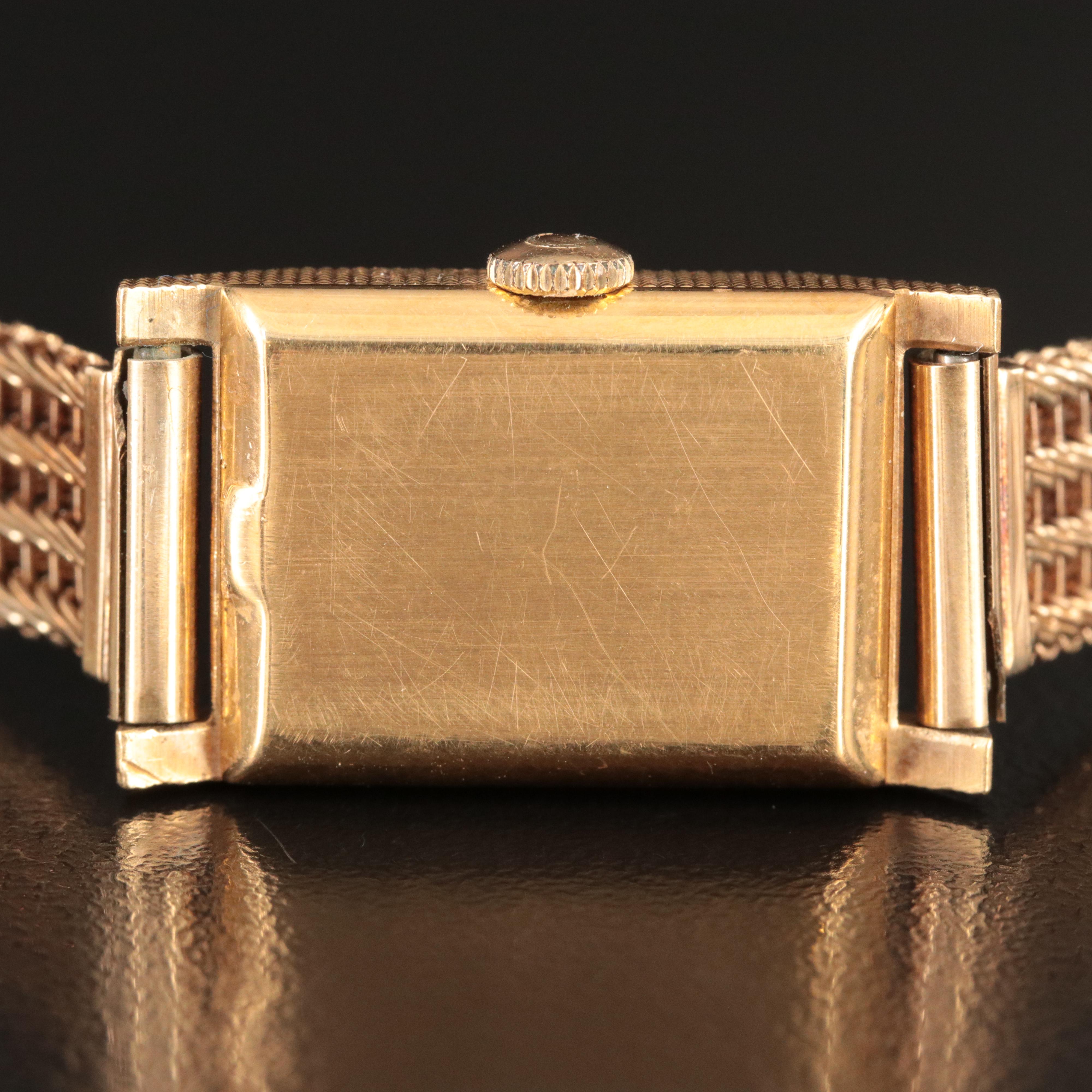 Vintage Omega Stem Wind 18K Watch with Custom 14K Band