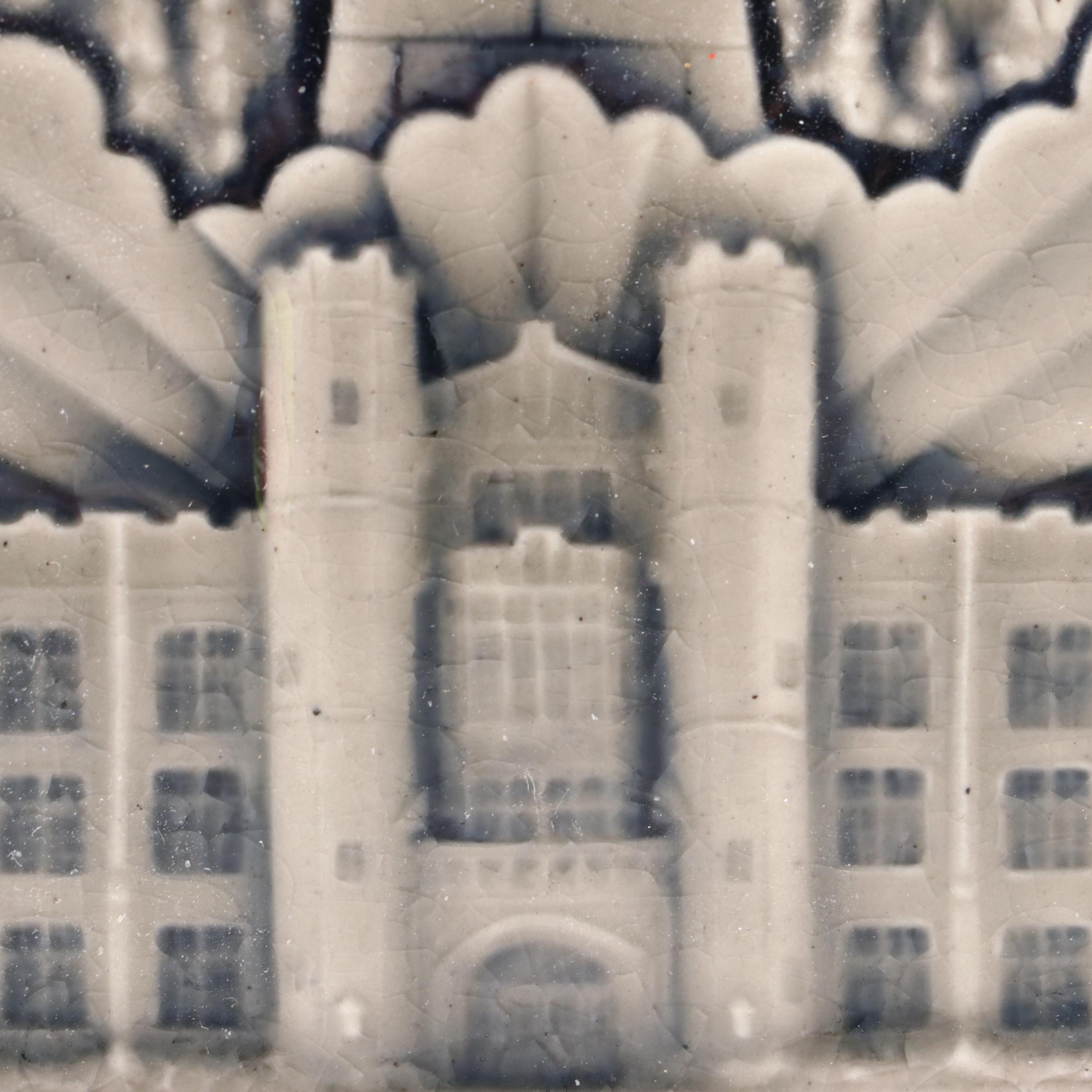 Rookwood Pottery "Together for Others" Xavier University Tile with Bird Ornament