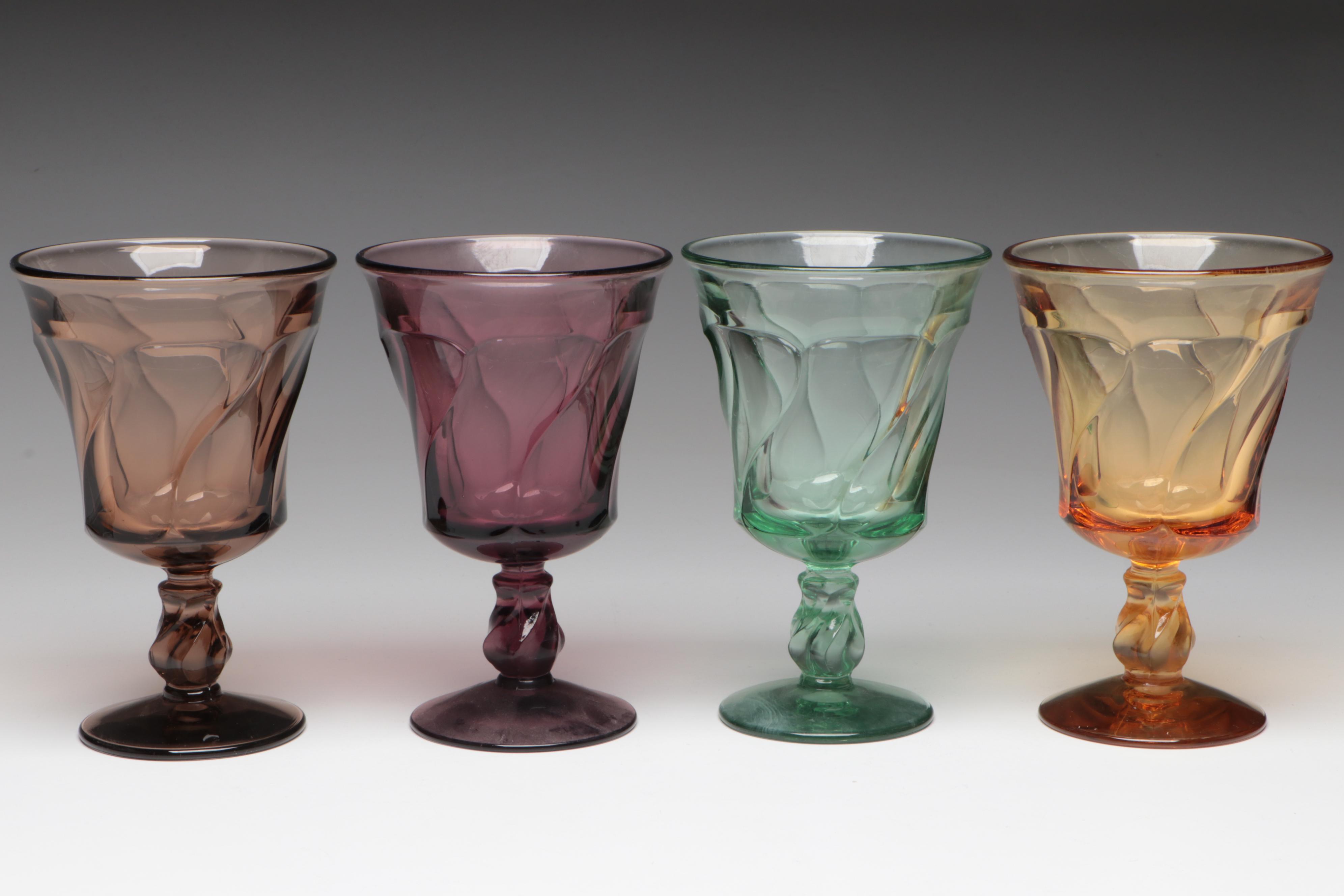 Fostoria "Jamestown" Glasses with Depression Glass Collection EBTH