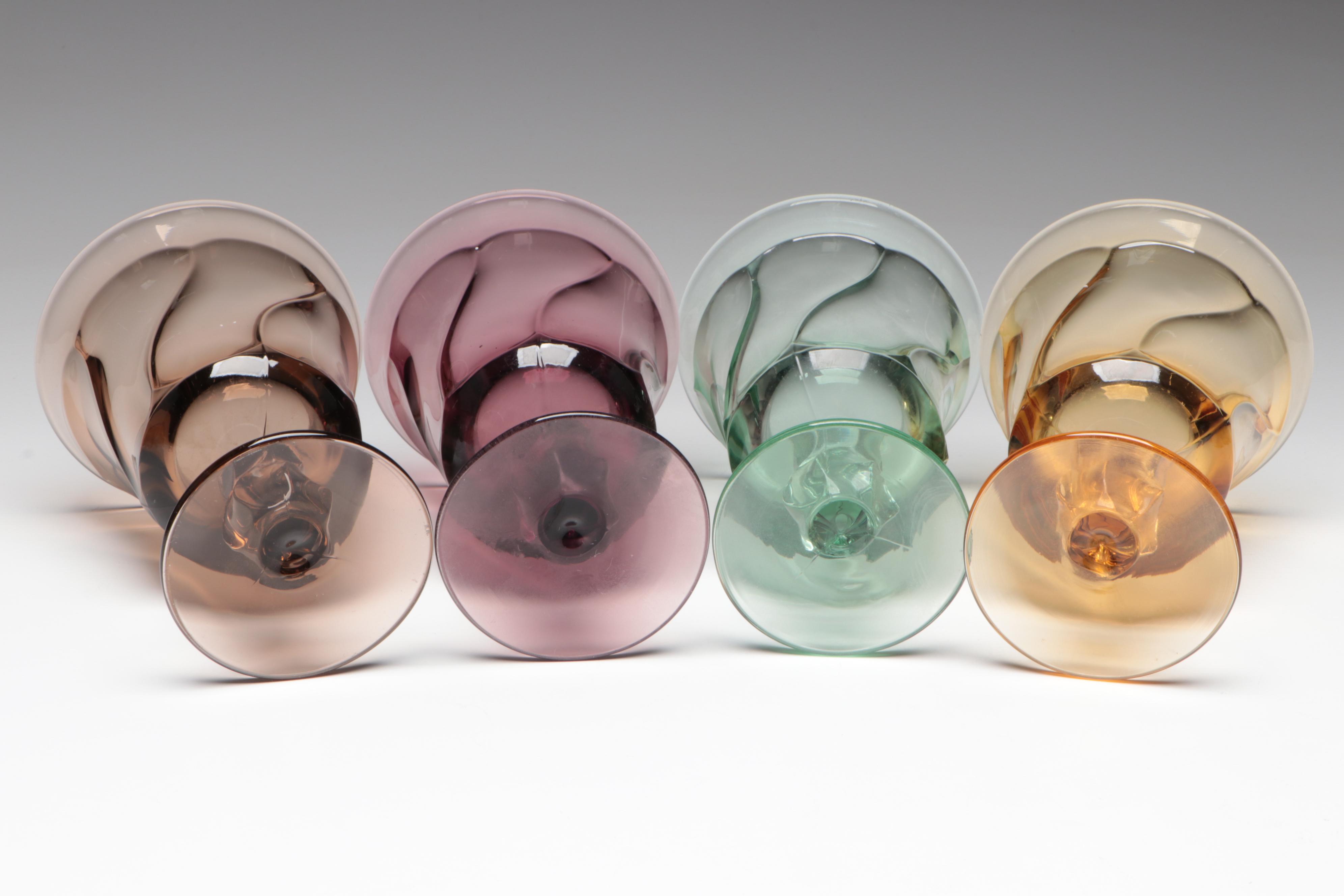 Fostoria "Jamestown" Glasses with Depression Glass Collection