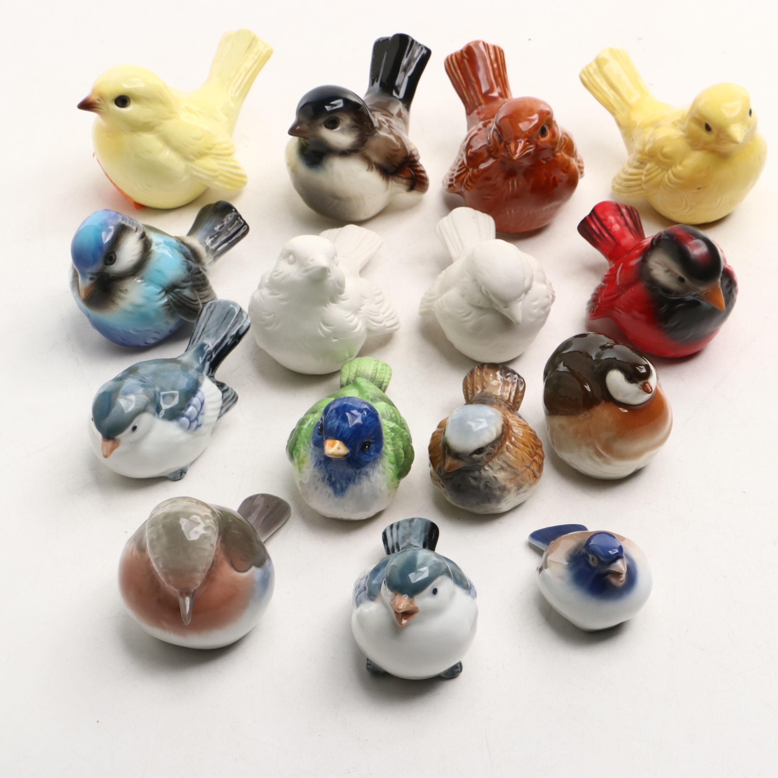 Goebel, Royal Copenhagen, Otagiri and More Bird Figurines and Shaker